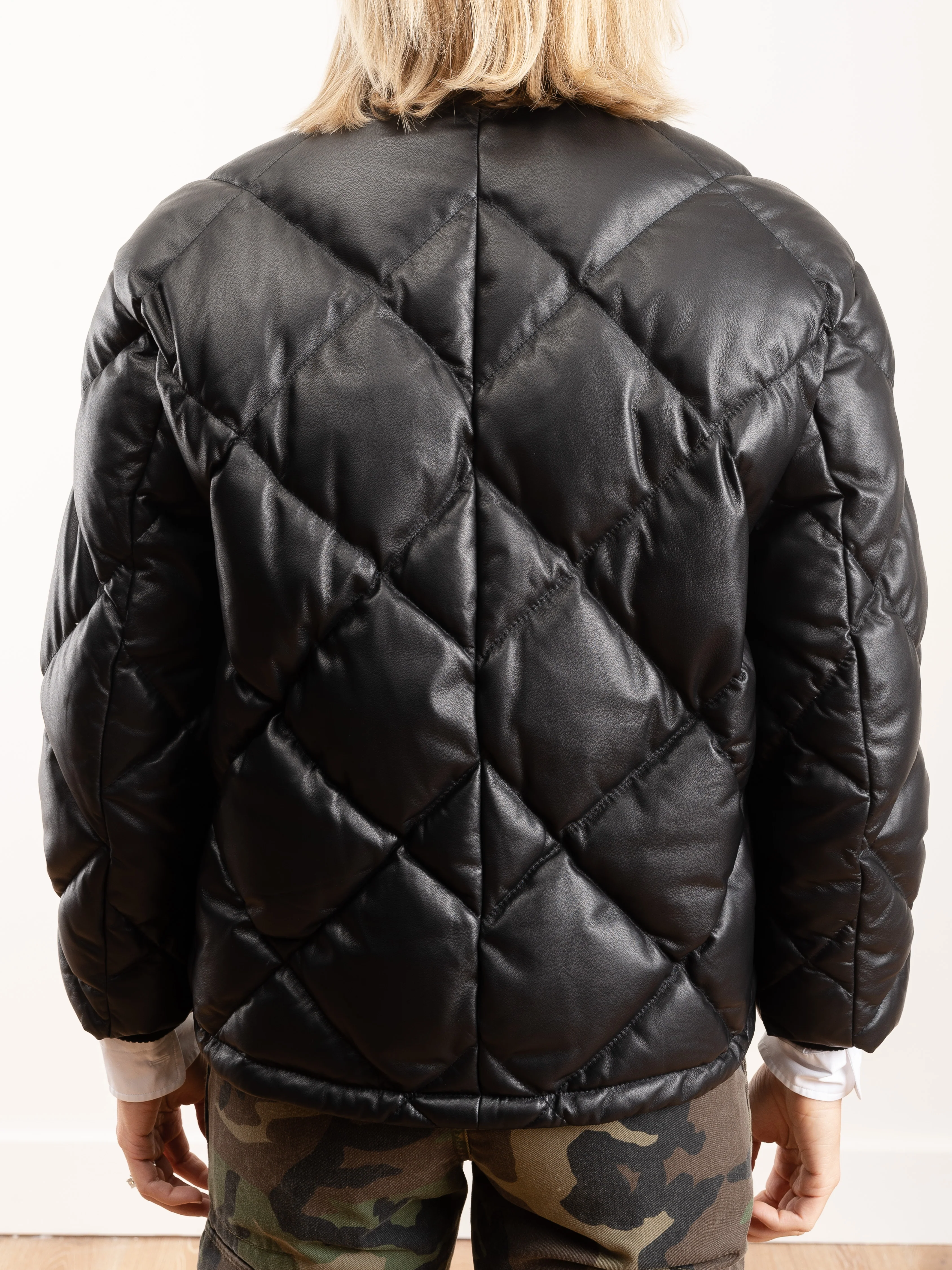 quilted leather puffer - Image 5