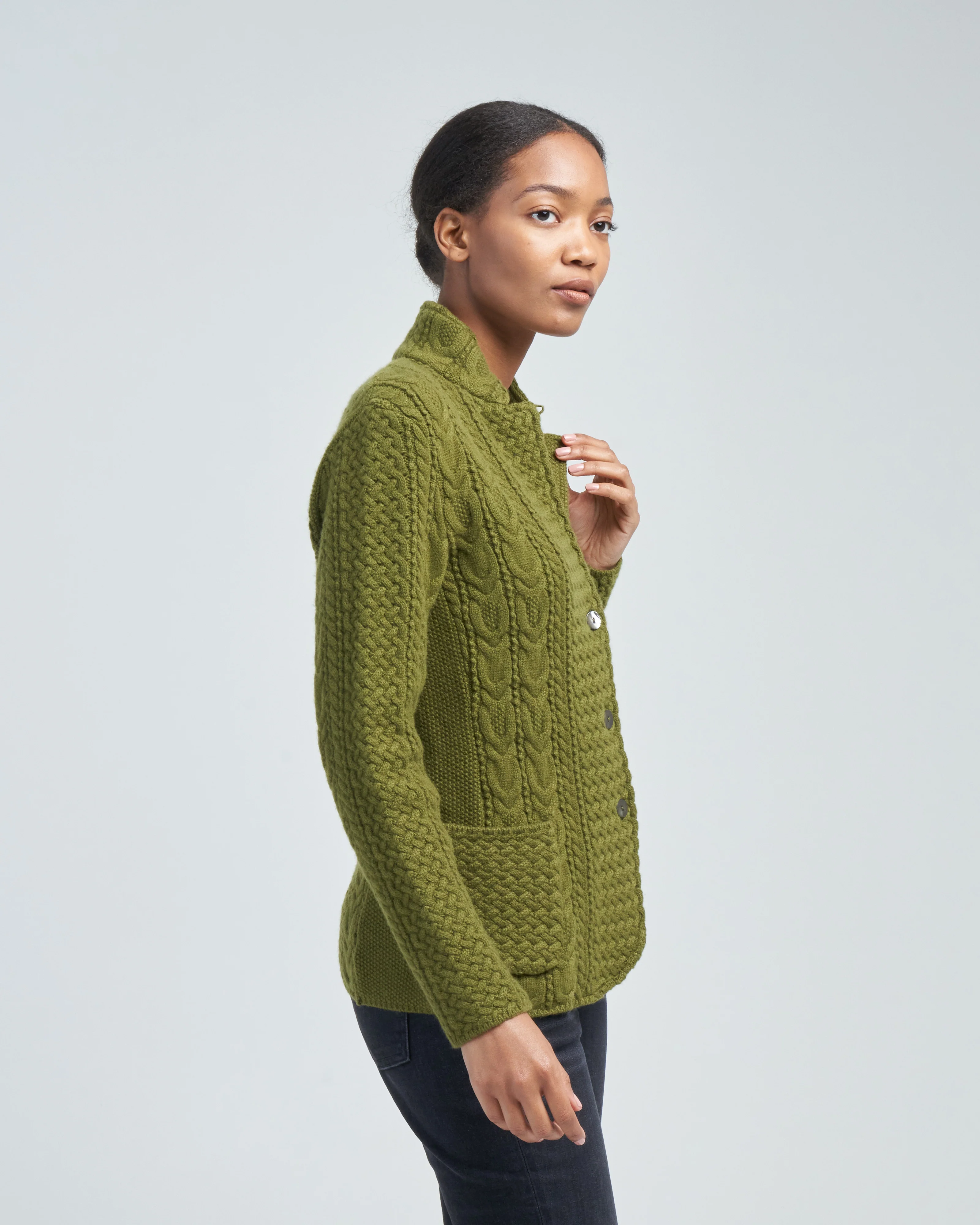 cashmere aran jacket - Image 3
