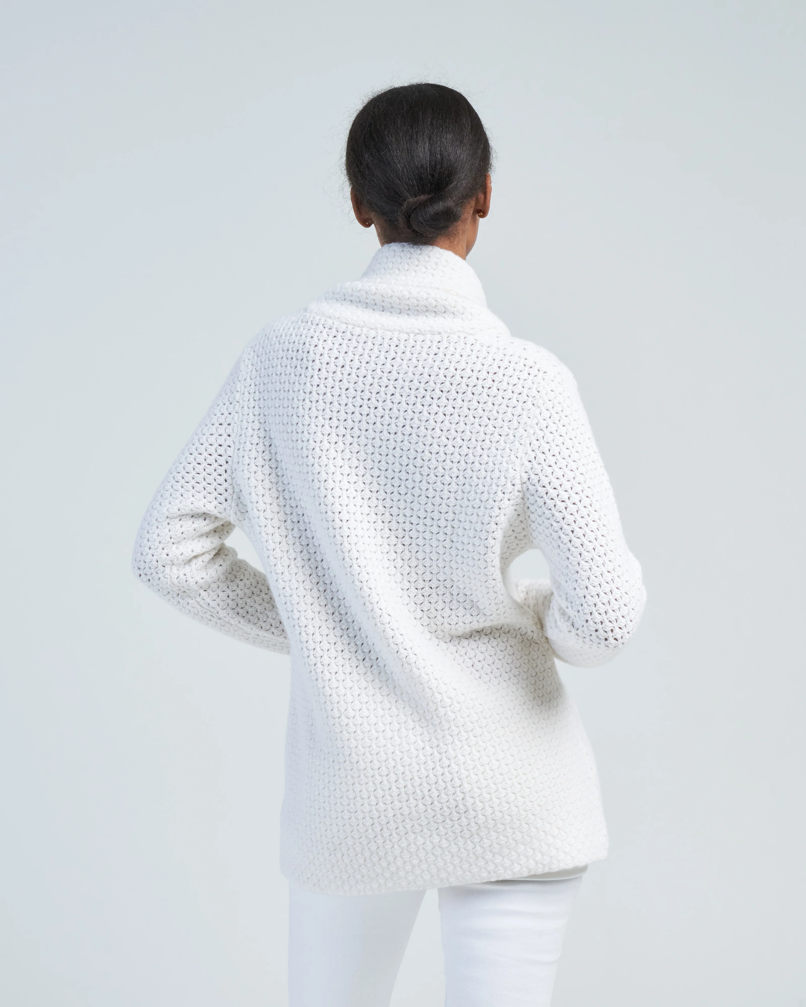 cashmere shawl collar cardigan - Image 4