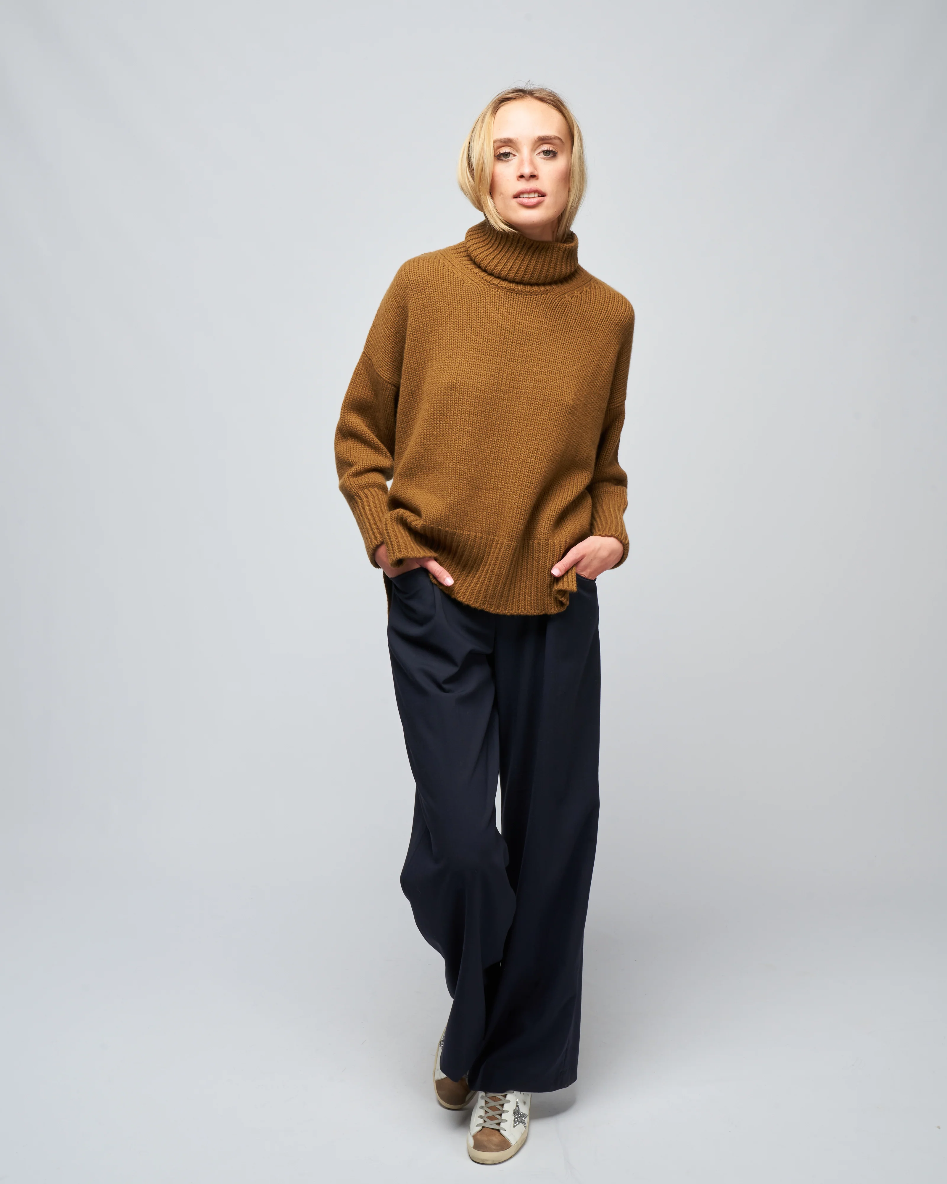 cashmere turtleneck - mink - Image 2