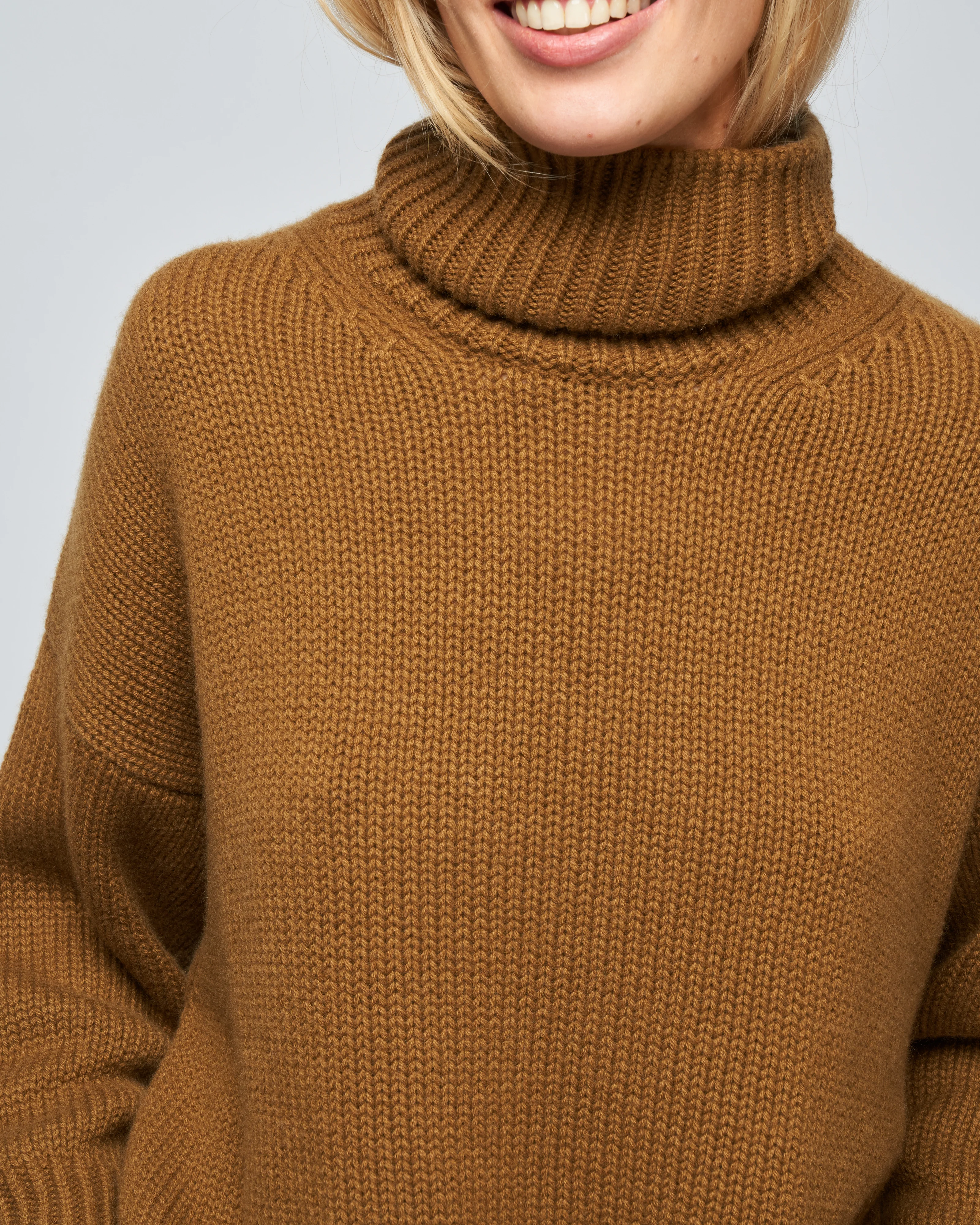 cashmere turtleneck - mink - Image 5