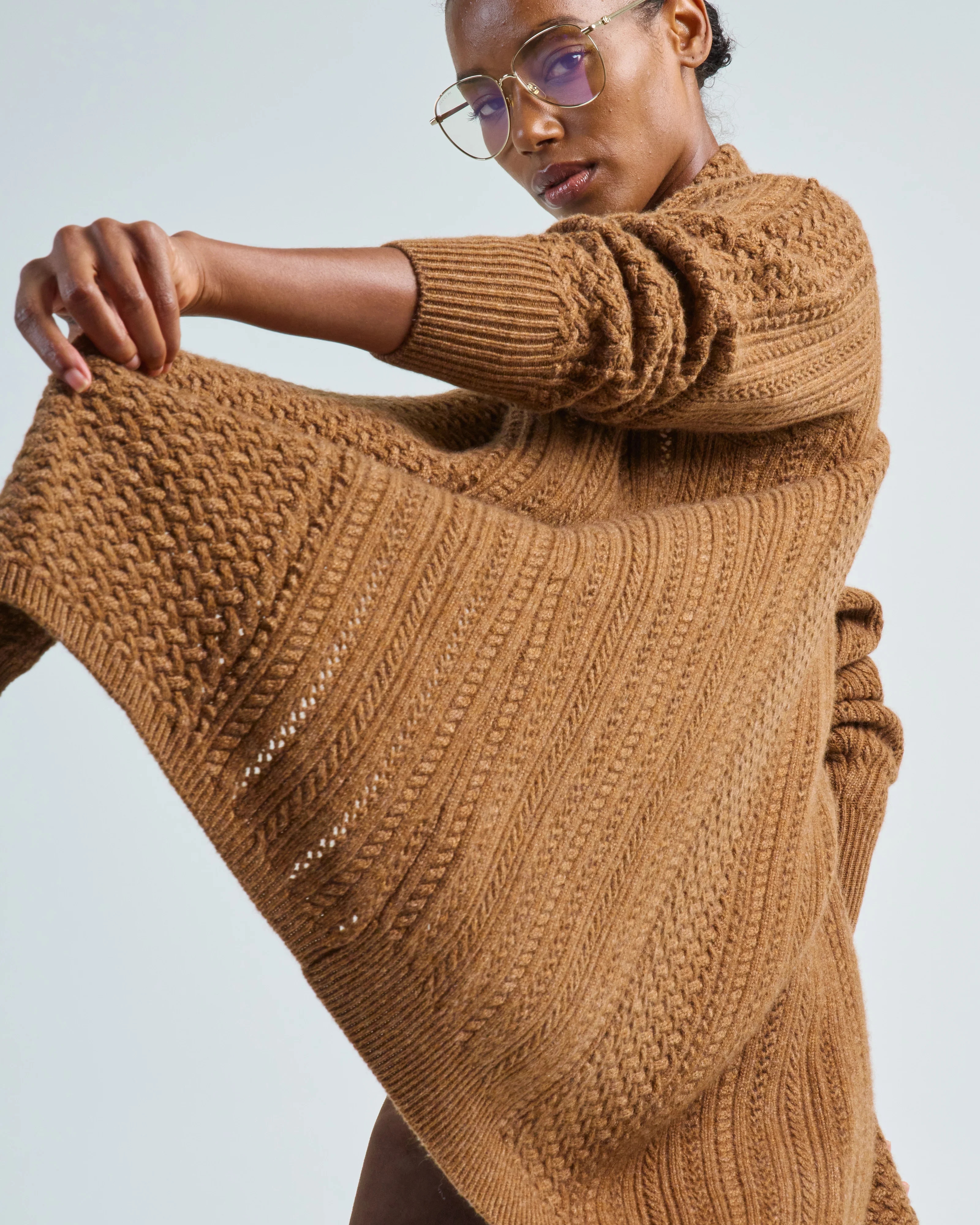 open cable cardigan - Image 2
