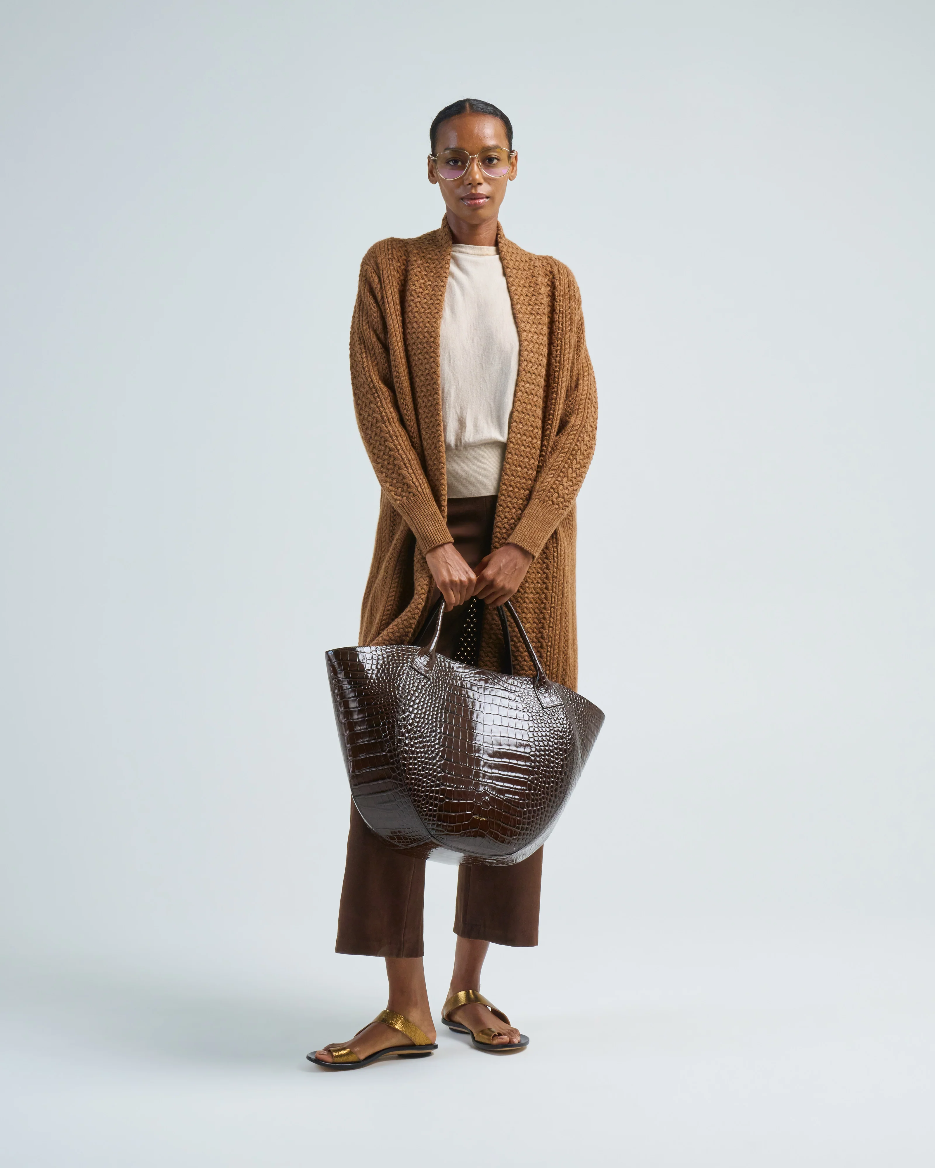 open cable cardigan - Image 3