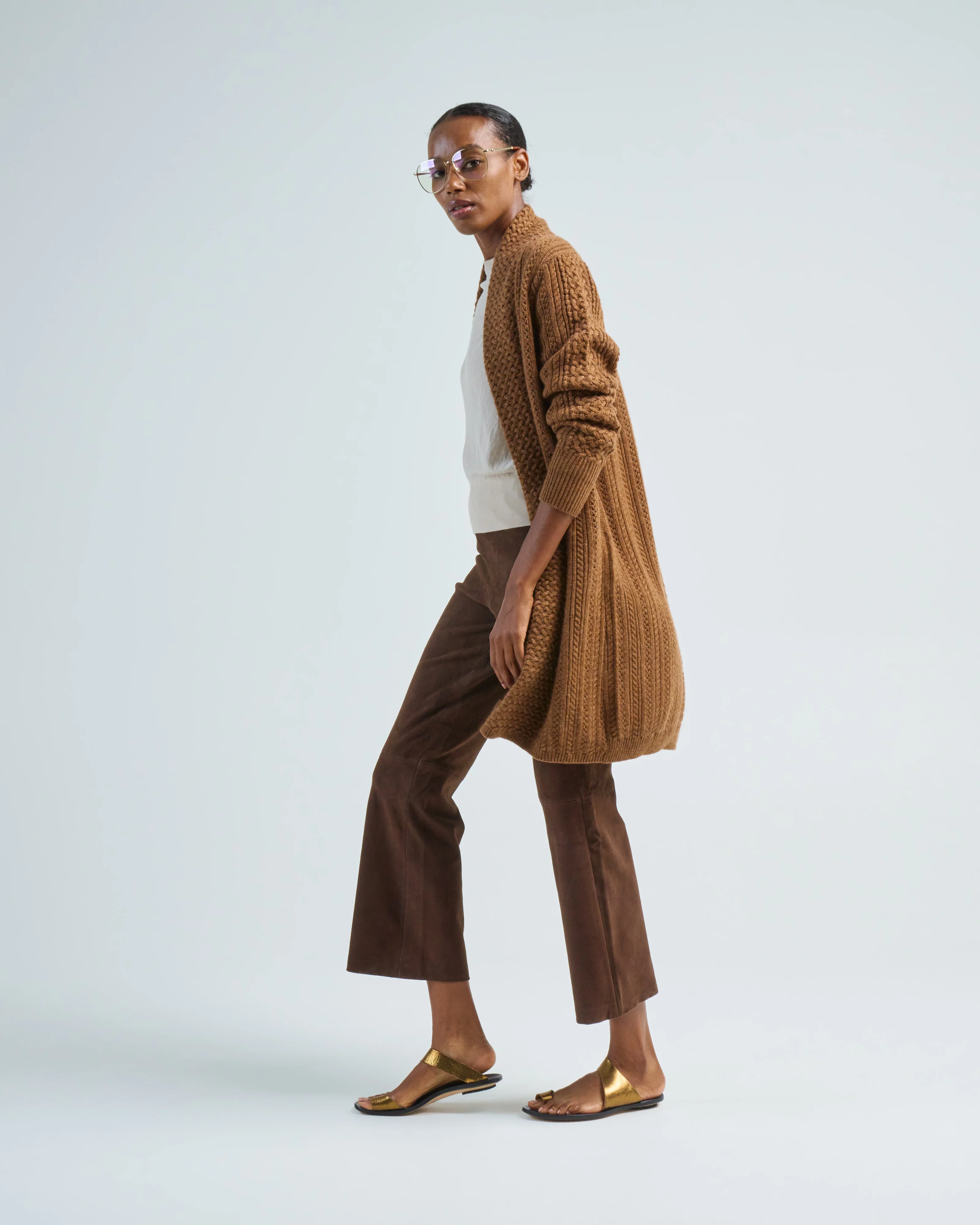 open cable cardigan - Image 4