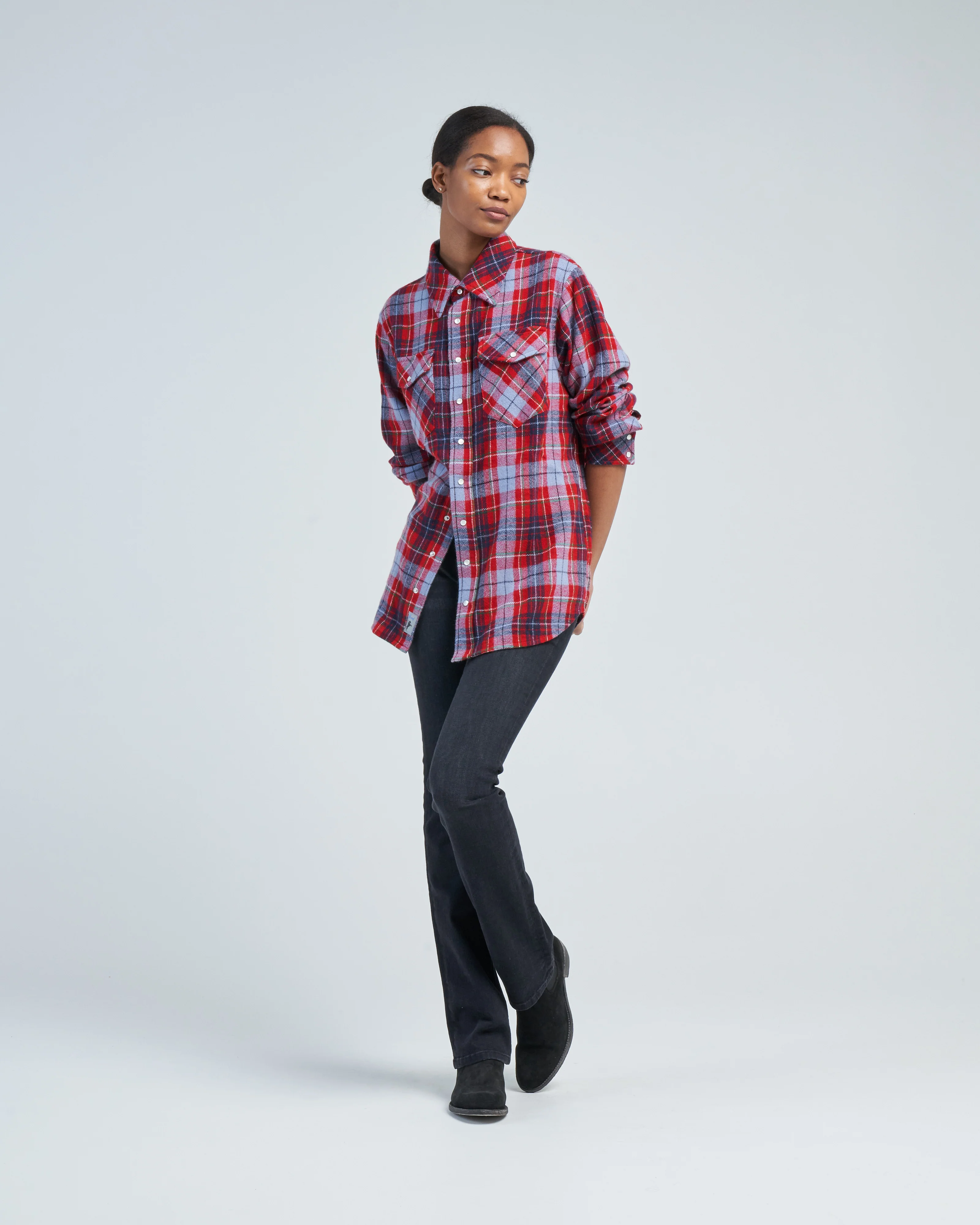 reg cashmere snap shirt - Image 2