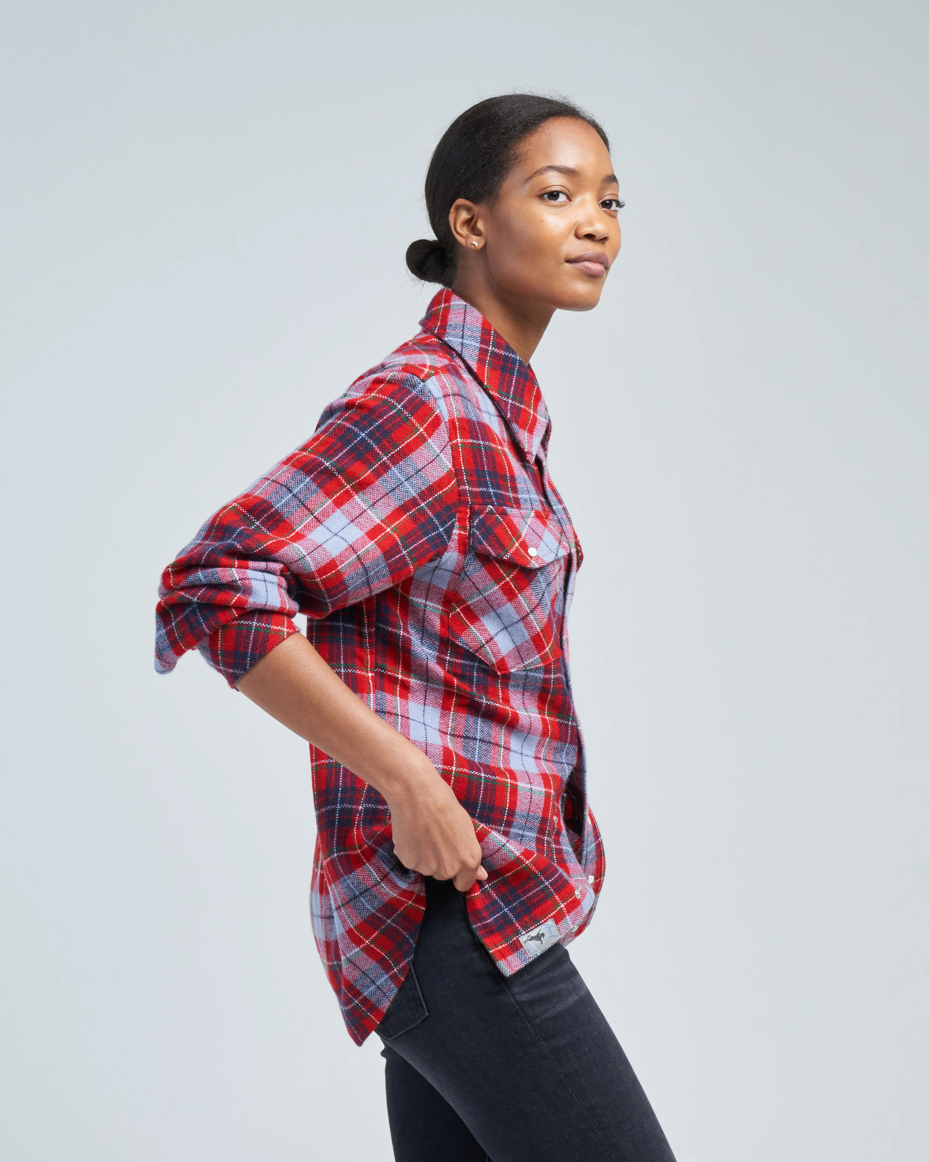 reg cashmere snap shirt - Image 3