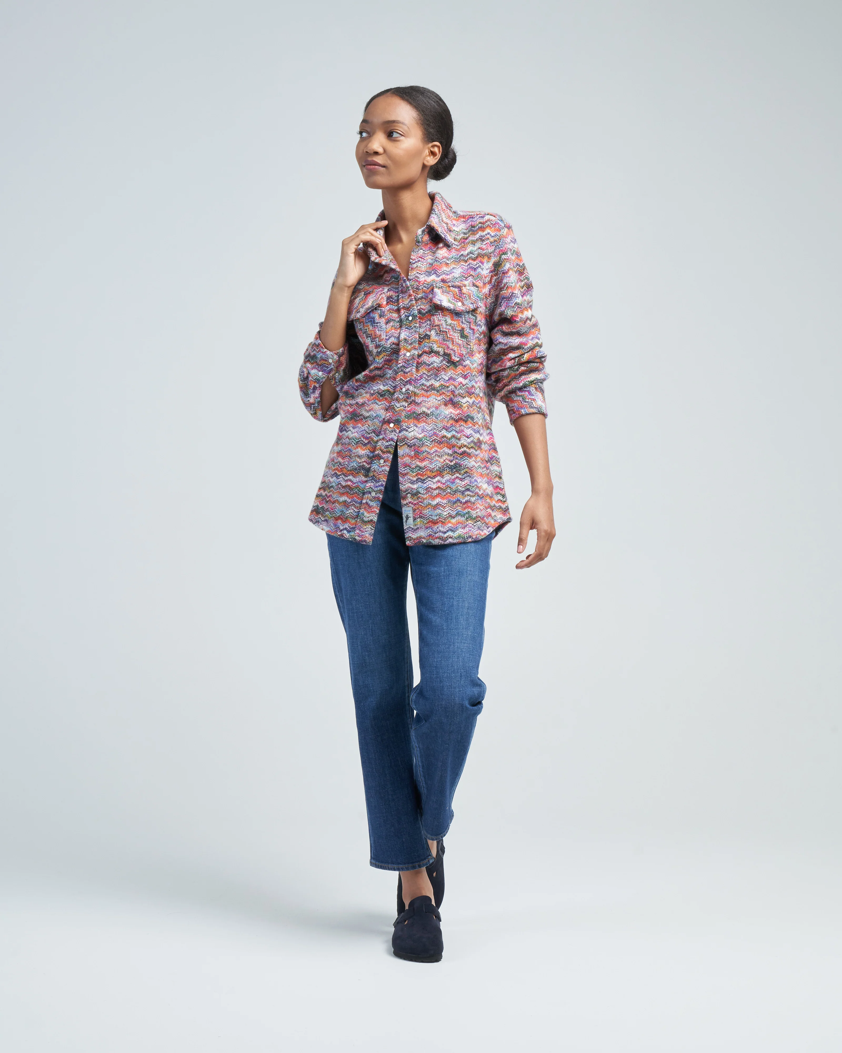 zig zag cashmere shirt - Image 2