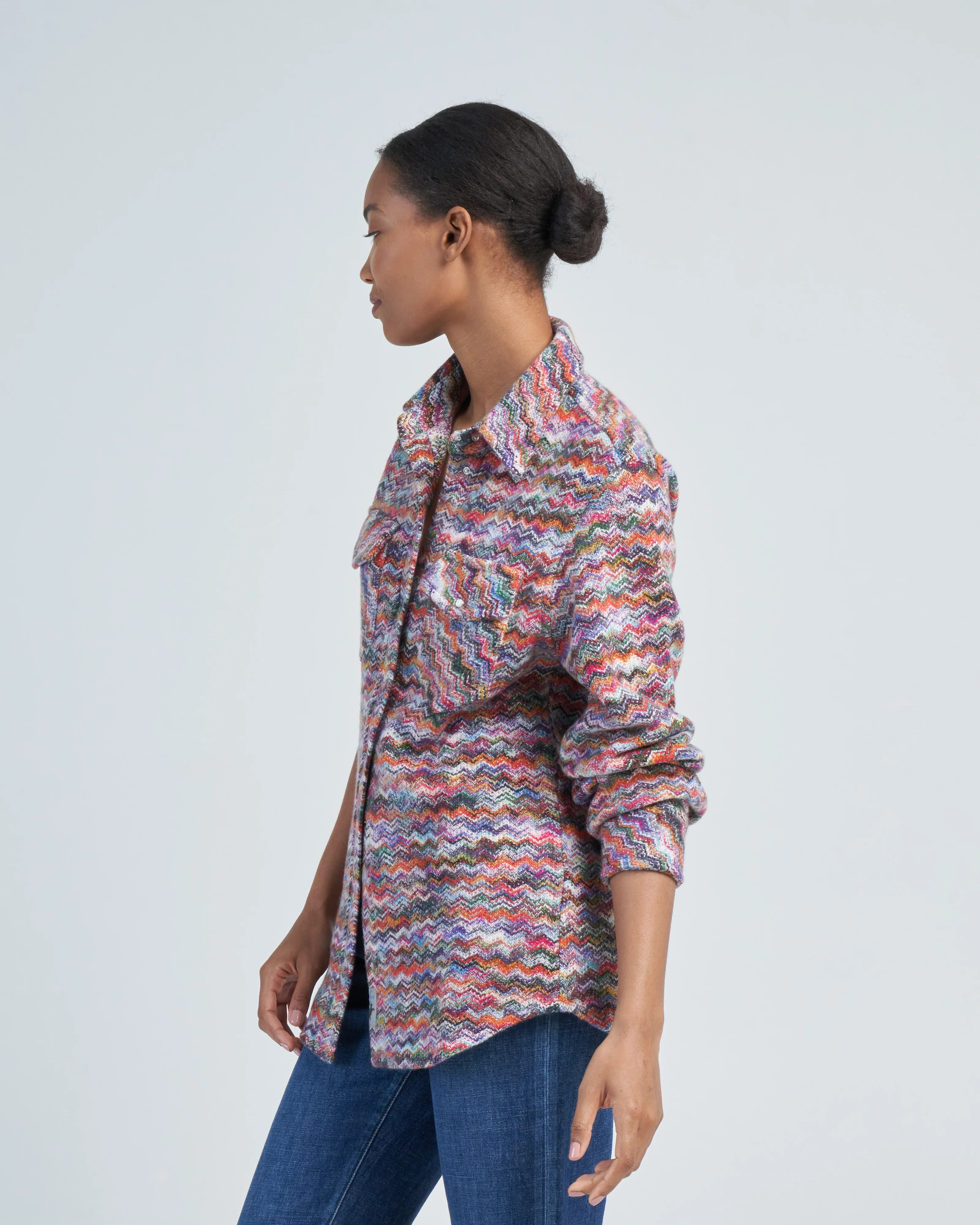 zig zag cashmere shirt - Image 3