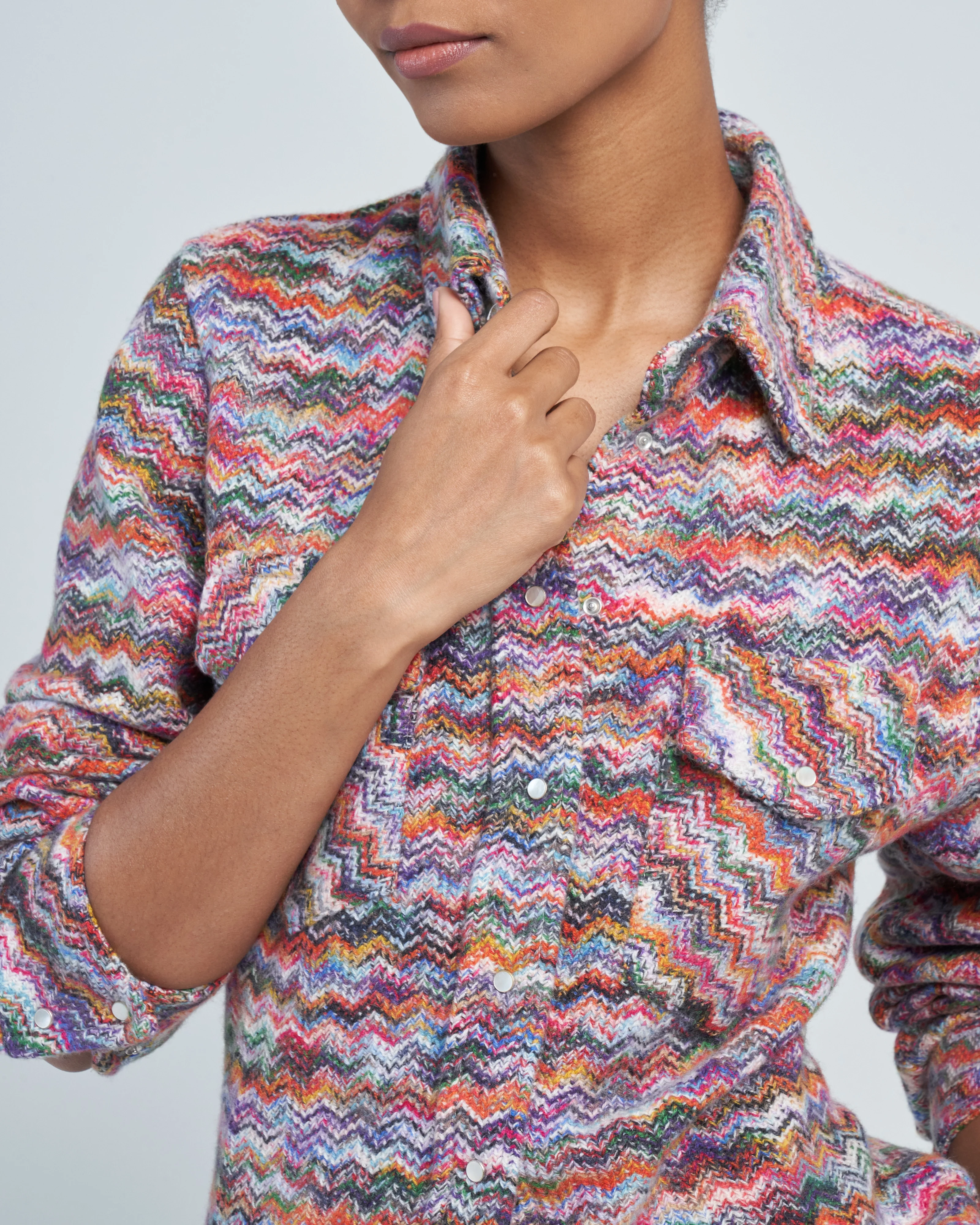 zig zag cashmere shirt - Image 5