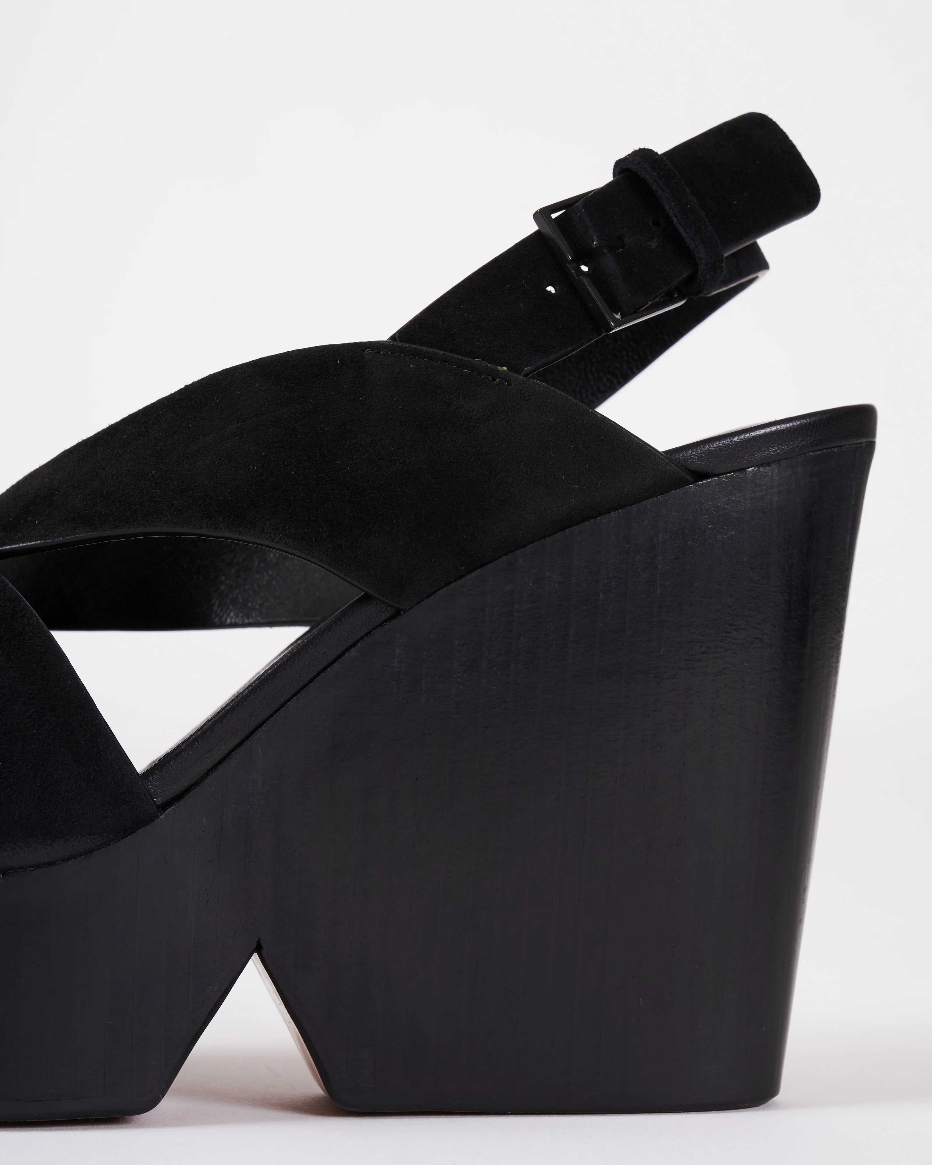 dava wedge - black suede - Image 5