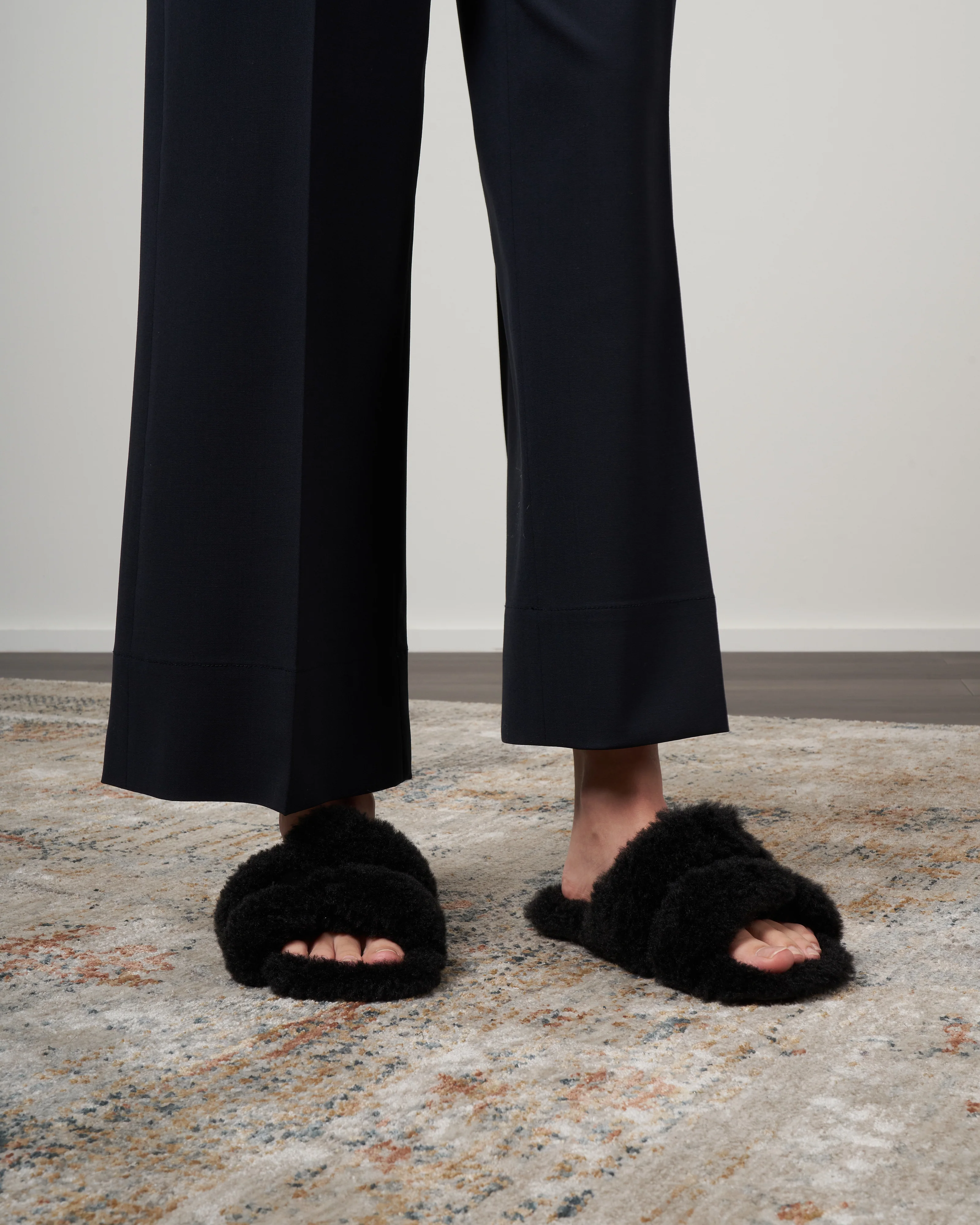 irina - black shearling - Image 2