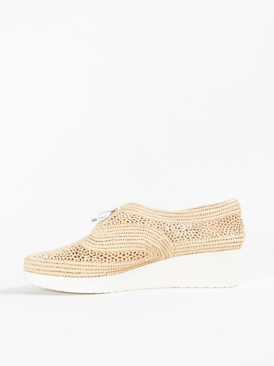 raffia wedge sneaker - Image 2