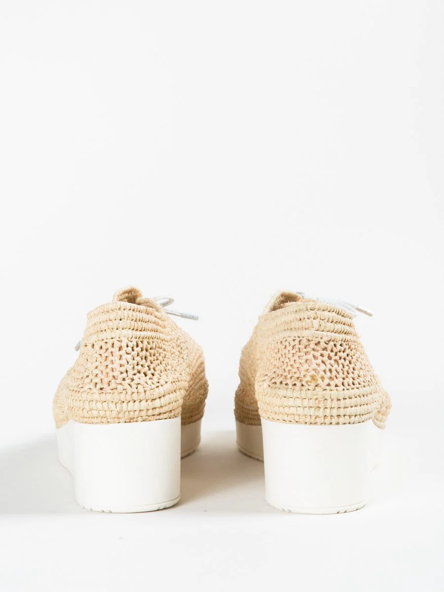 raffia wedge sneaker - Image 4