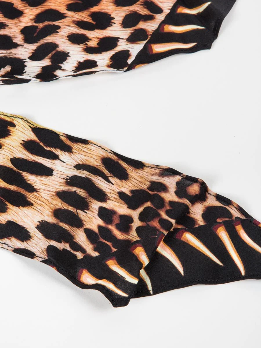 leopard's teeth scarf - gold - Image 2