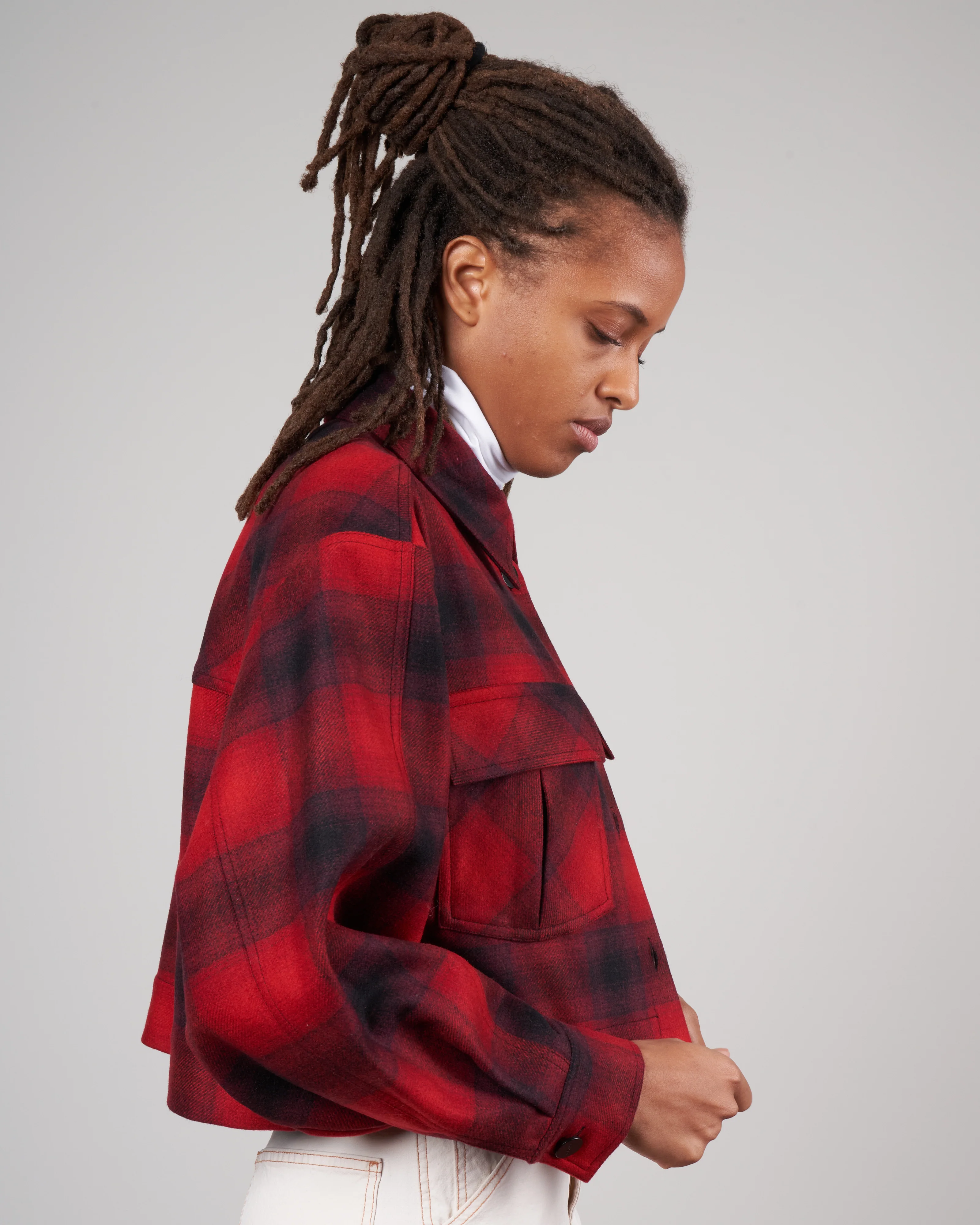 martina jacket - flannel check - Image 3