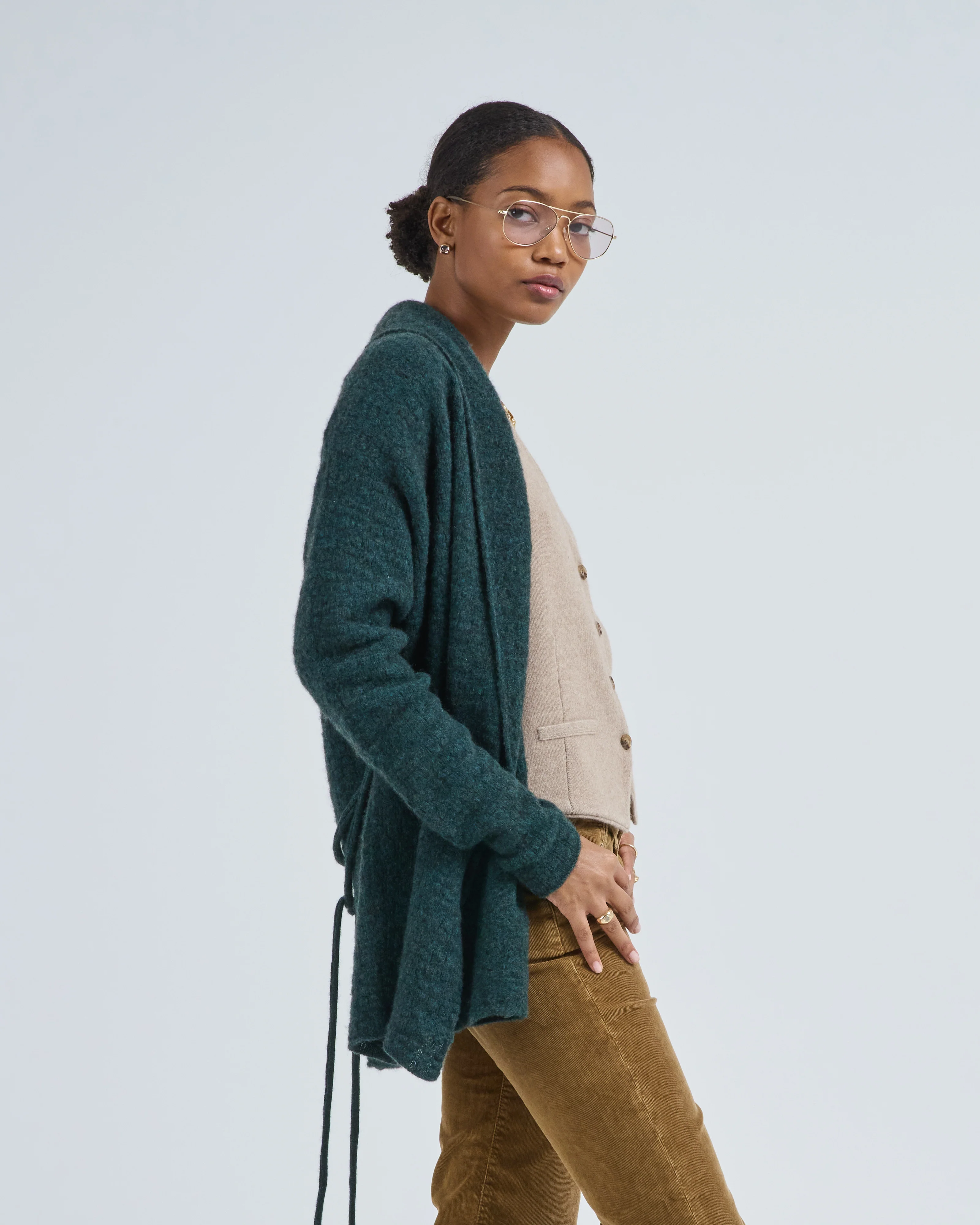 beanios cardigan w/ tie - Image 3