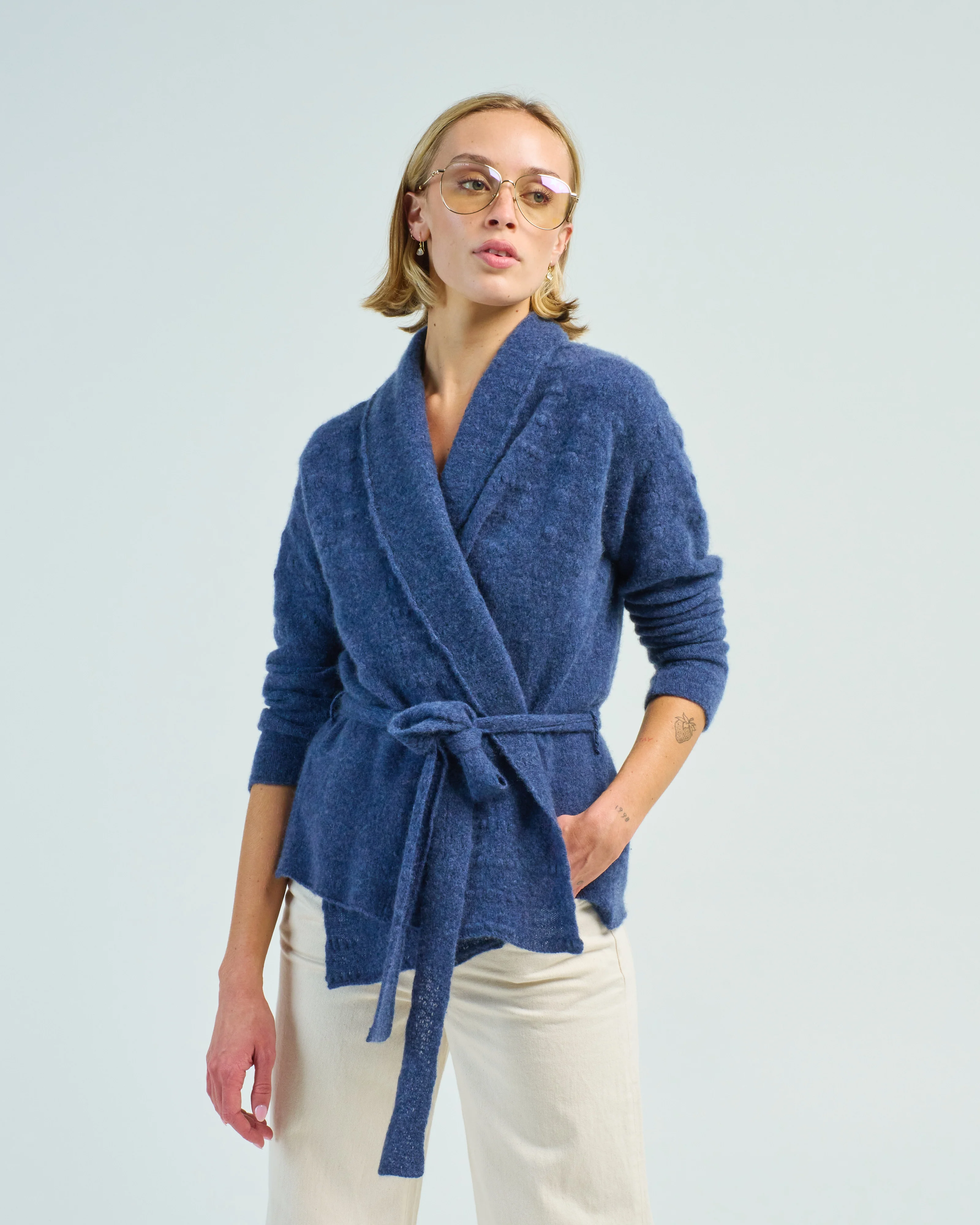 polka cardigan