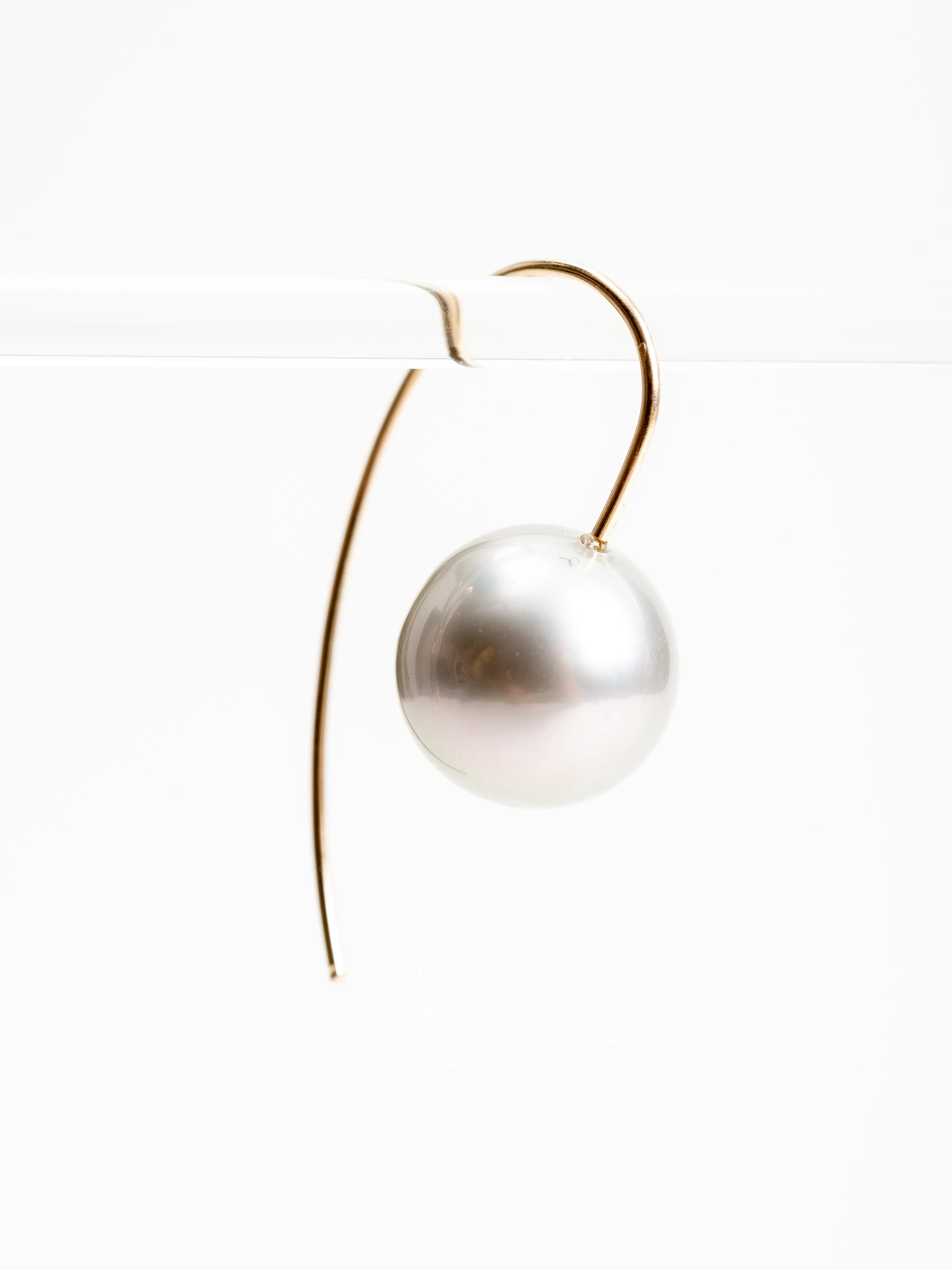 tahitian gray pearl earrings - Image 3