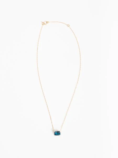 london blue topaz necklace