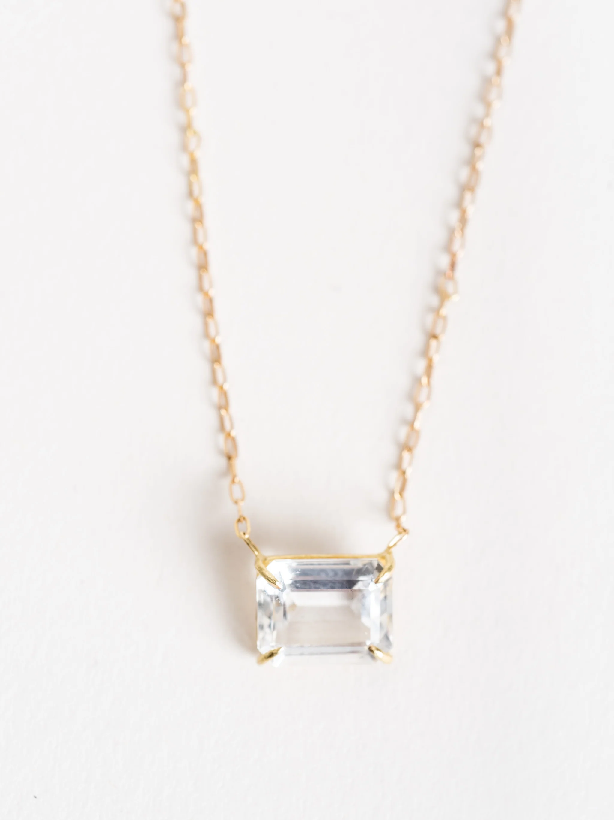 white topaz necklace - Image 2