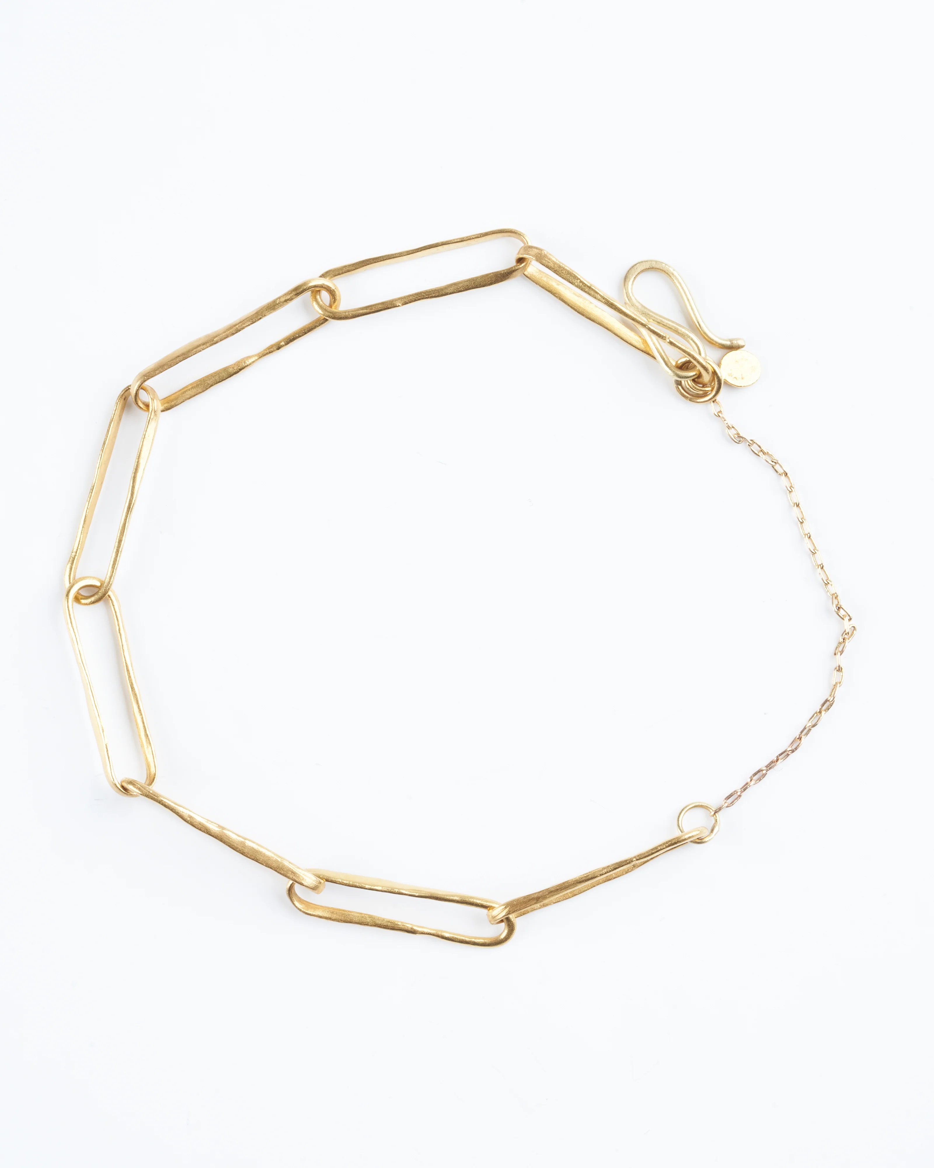 22k gold box link chain bracelet- gold