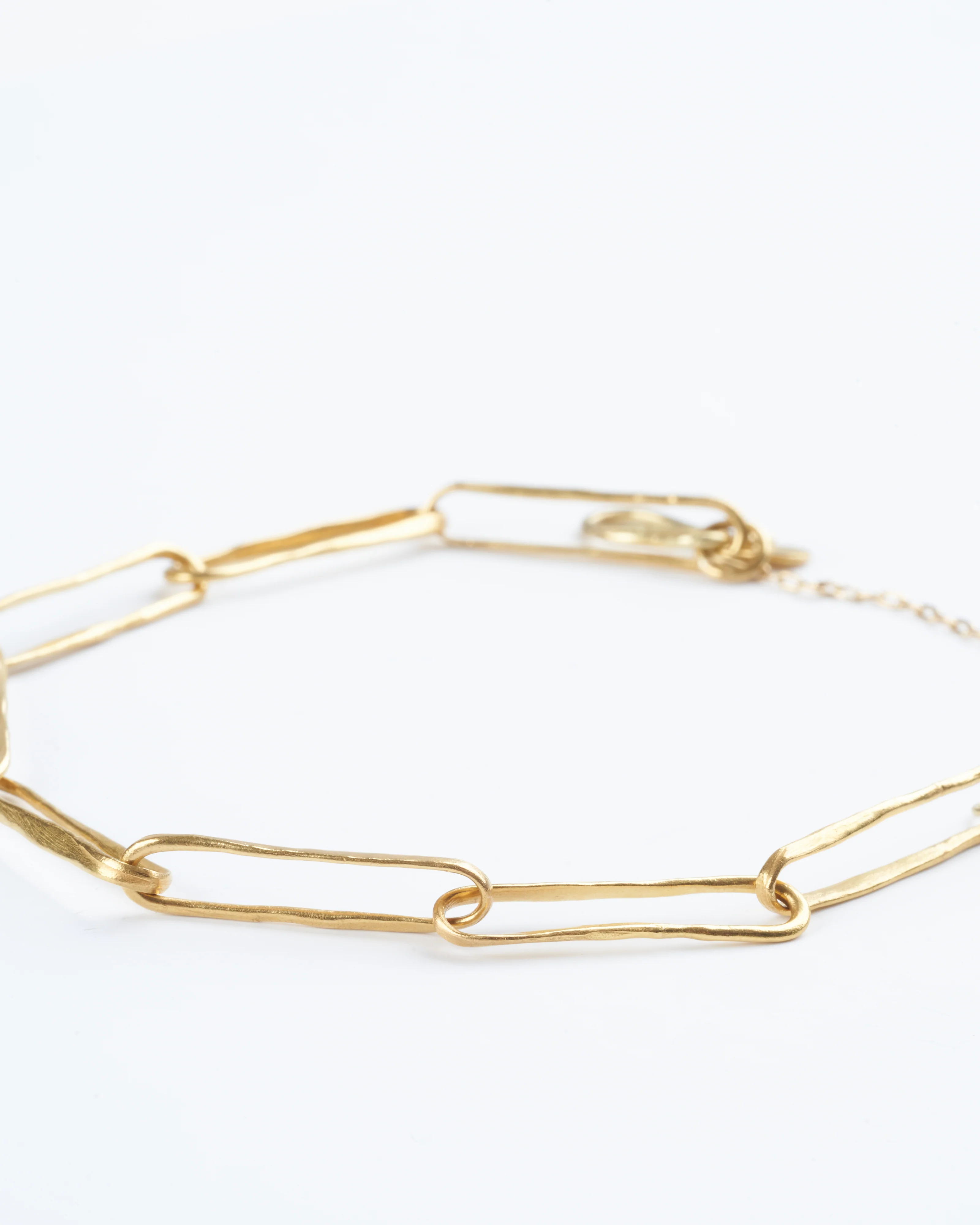 22k gold box link chain bracelet- gold - Image 2