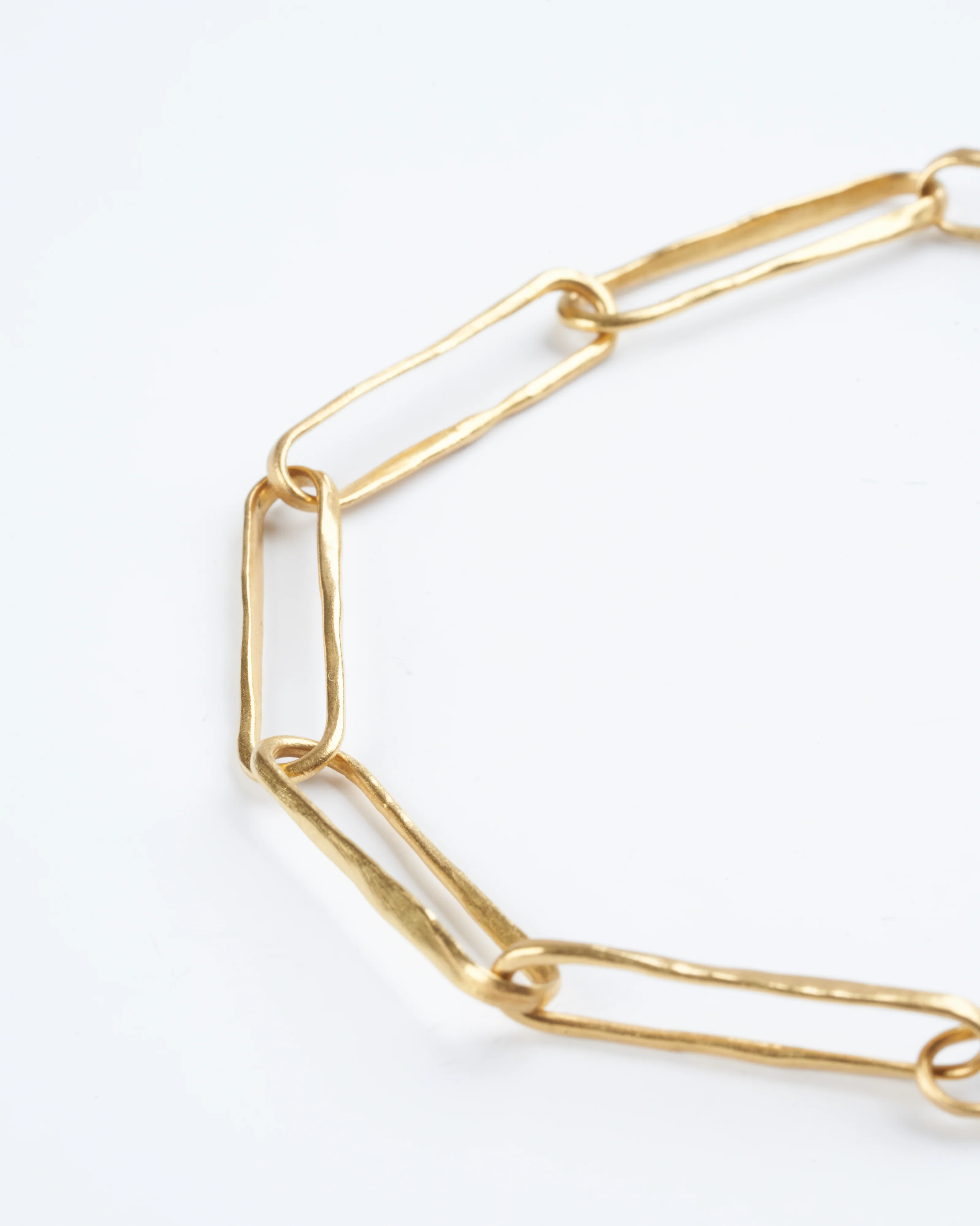 22k gold box link chain bracelet- gold - Image 3