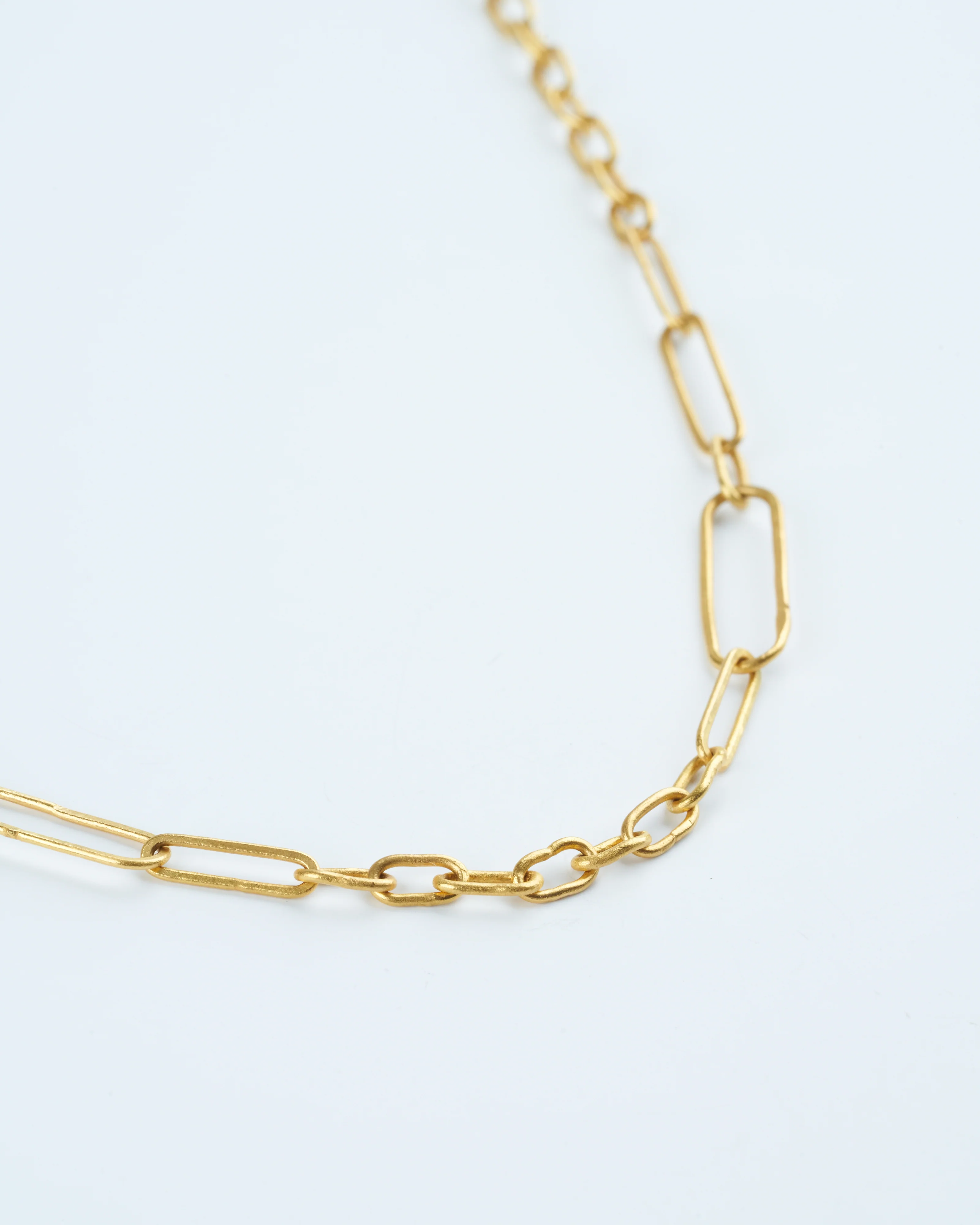 22k gold handmade link chain - gold - Image 2