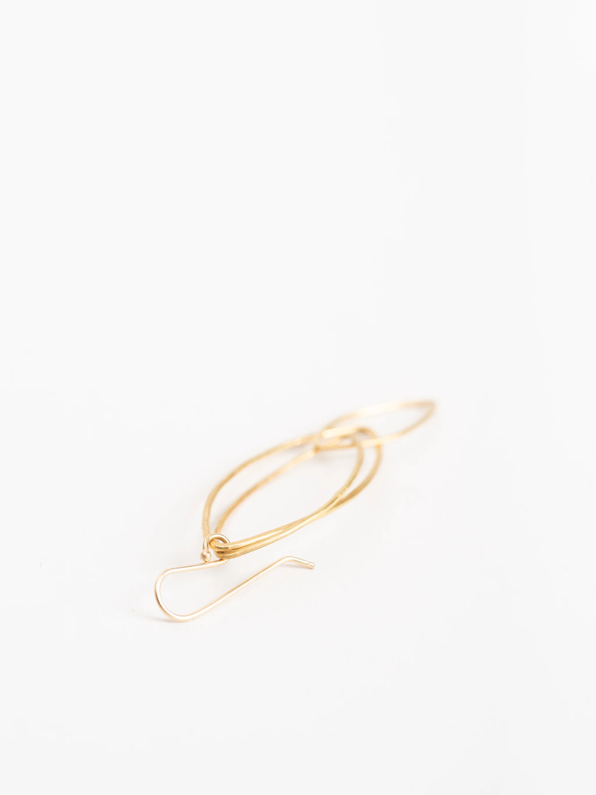orchid triple leaf drop earrings - Image 3