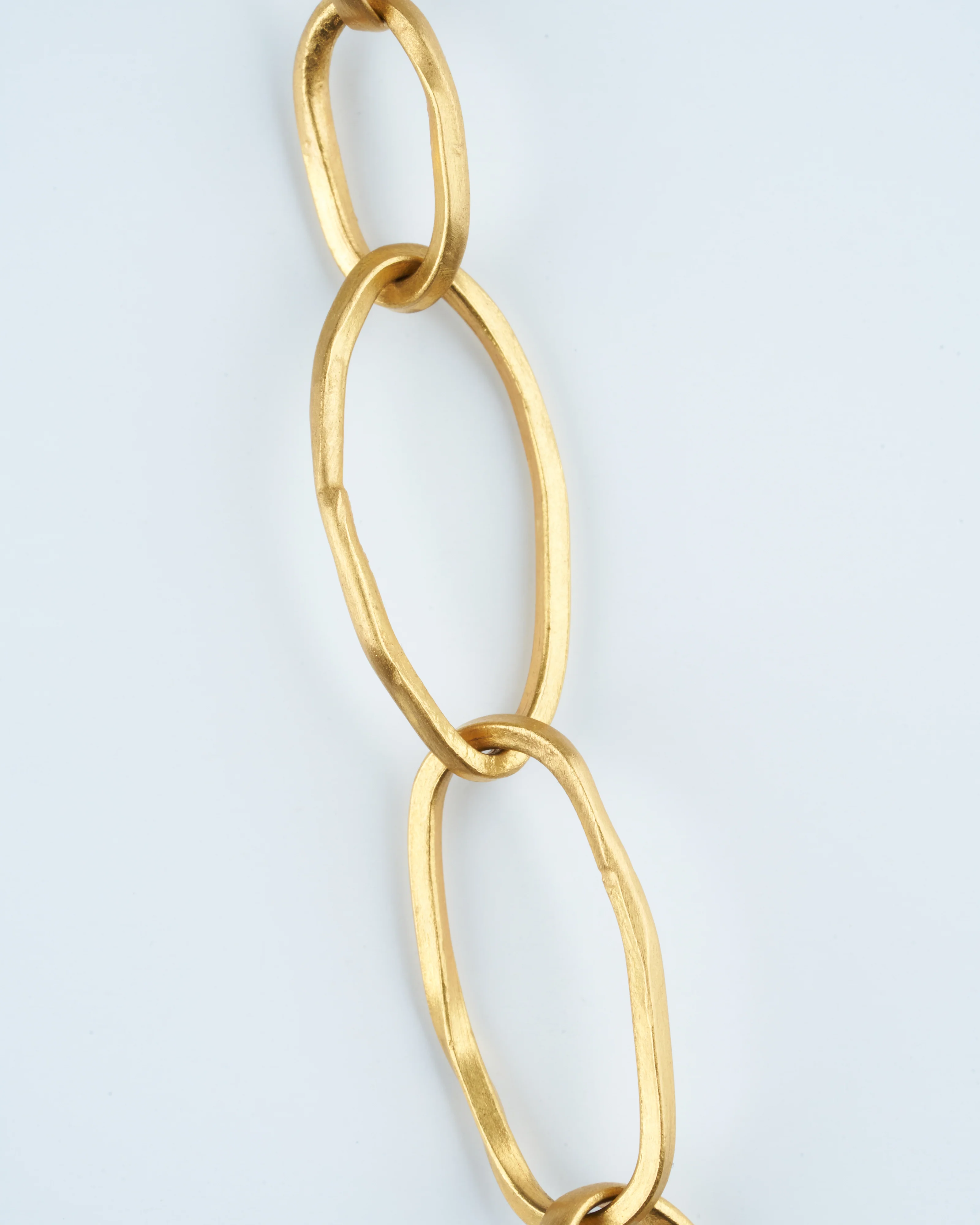 22k gold pebble link neck chain, 17” - gold - Image 5