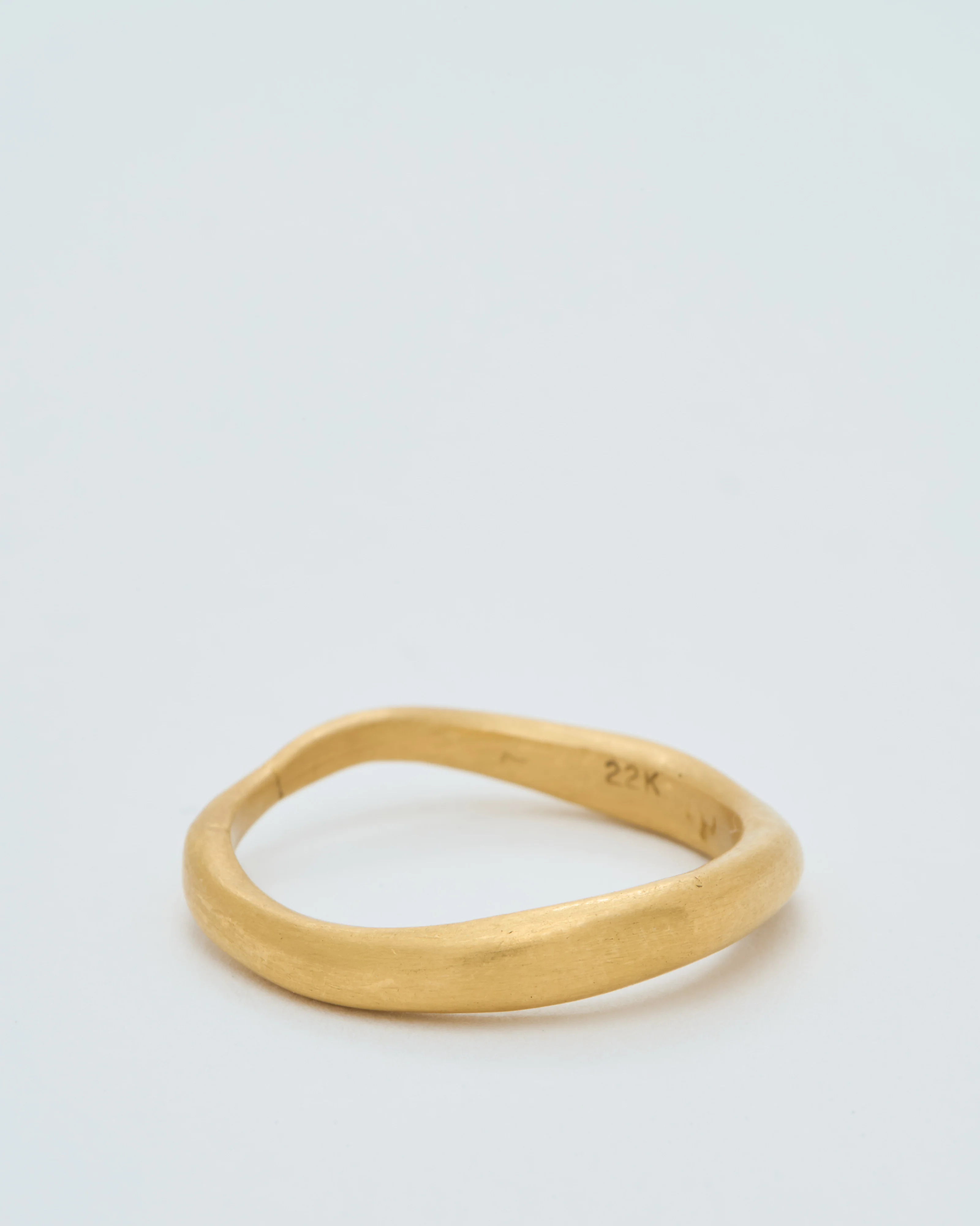 22k gold wave ring - Image 2