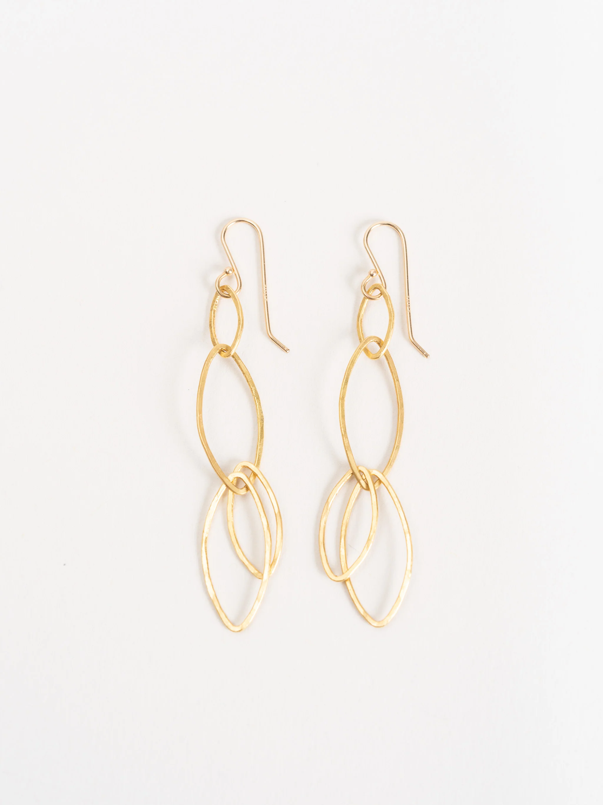 4 leaf drop earrings