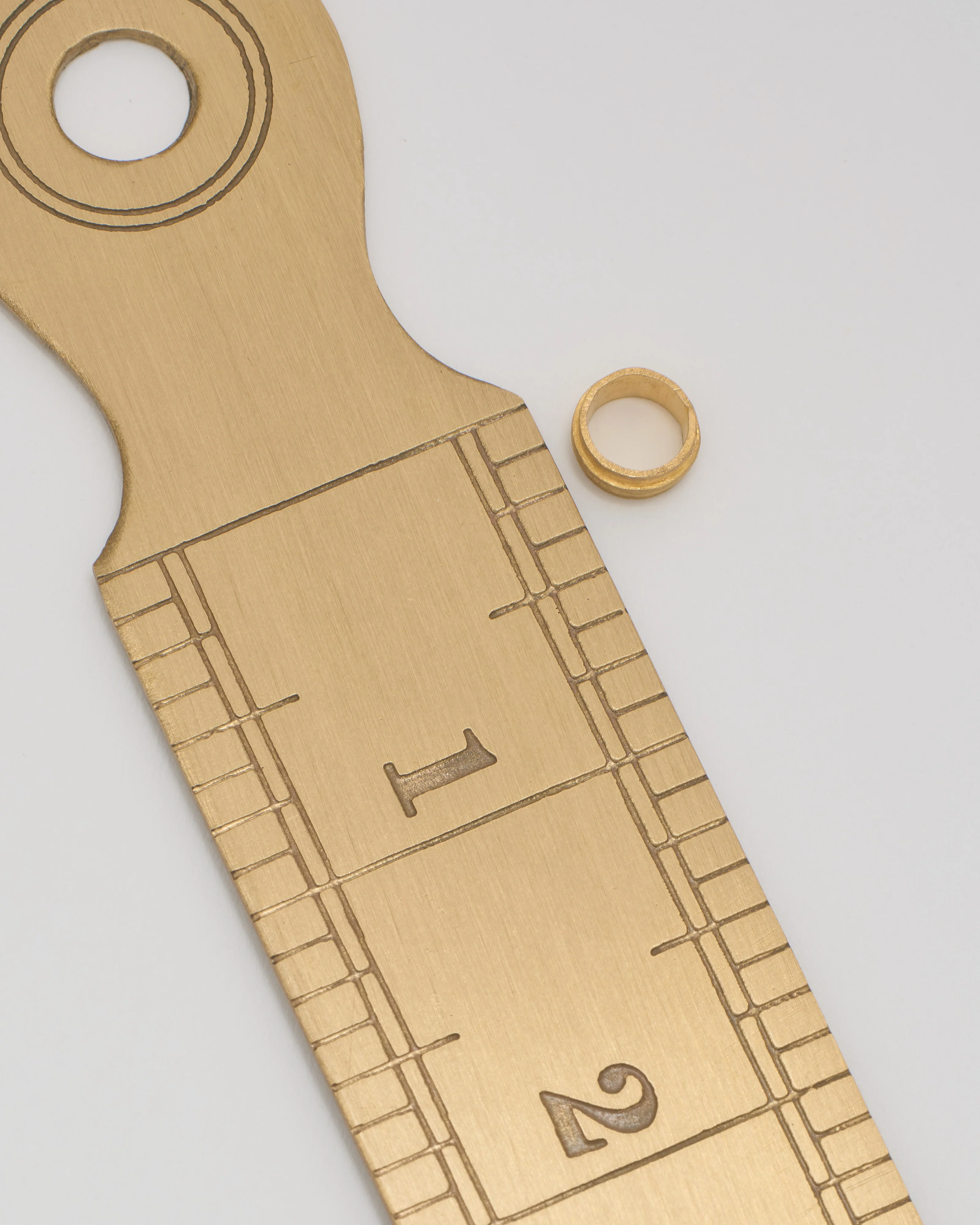 4mm wide gold bead - Image 5