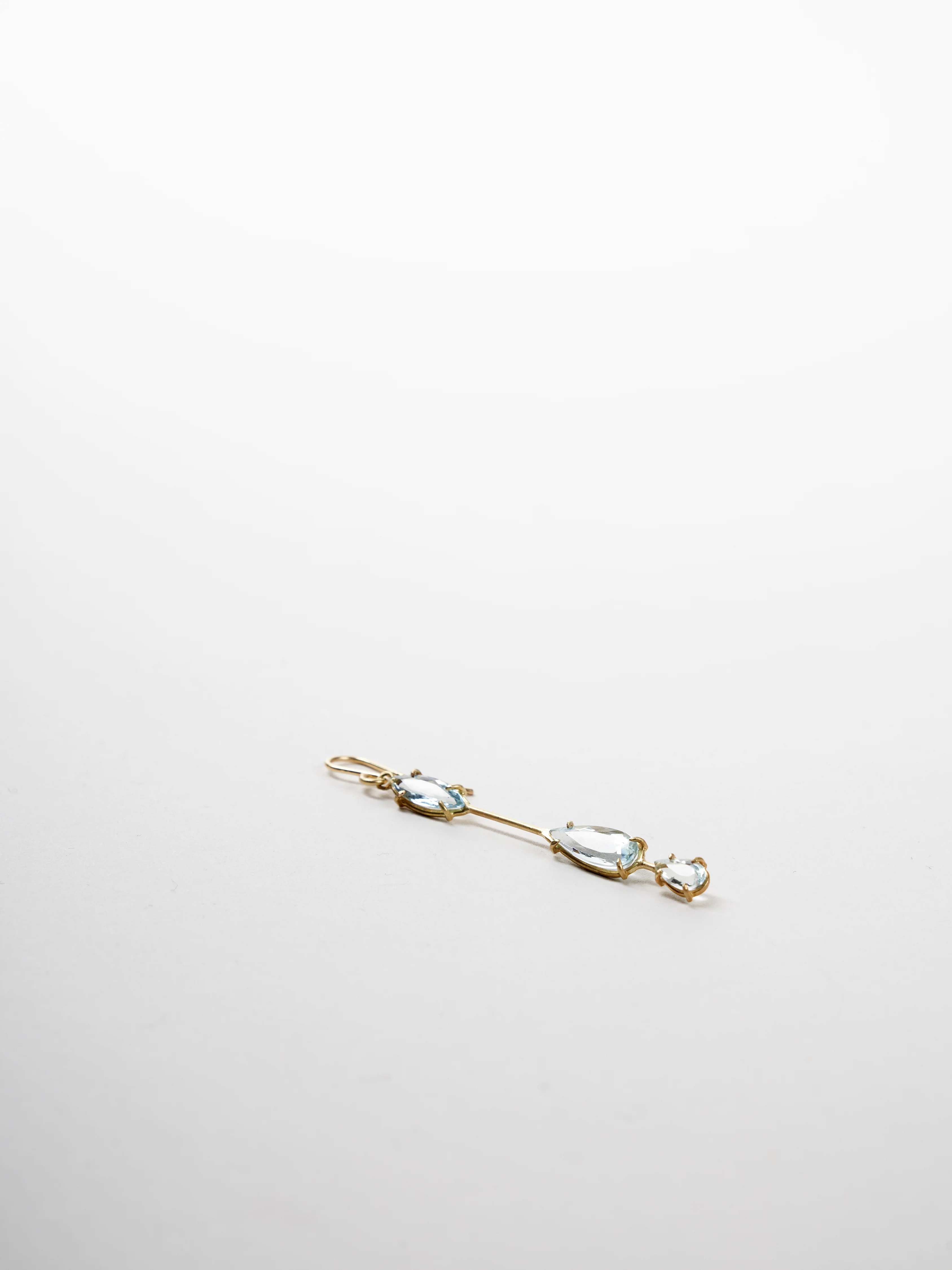 aquamarine matchstick earrings - Image 2