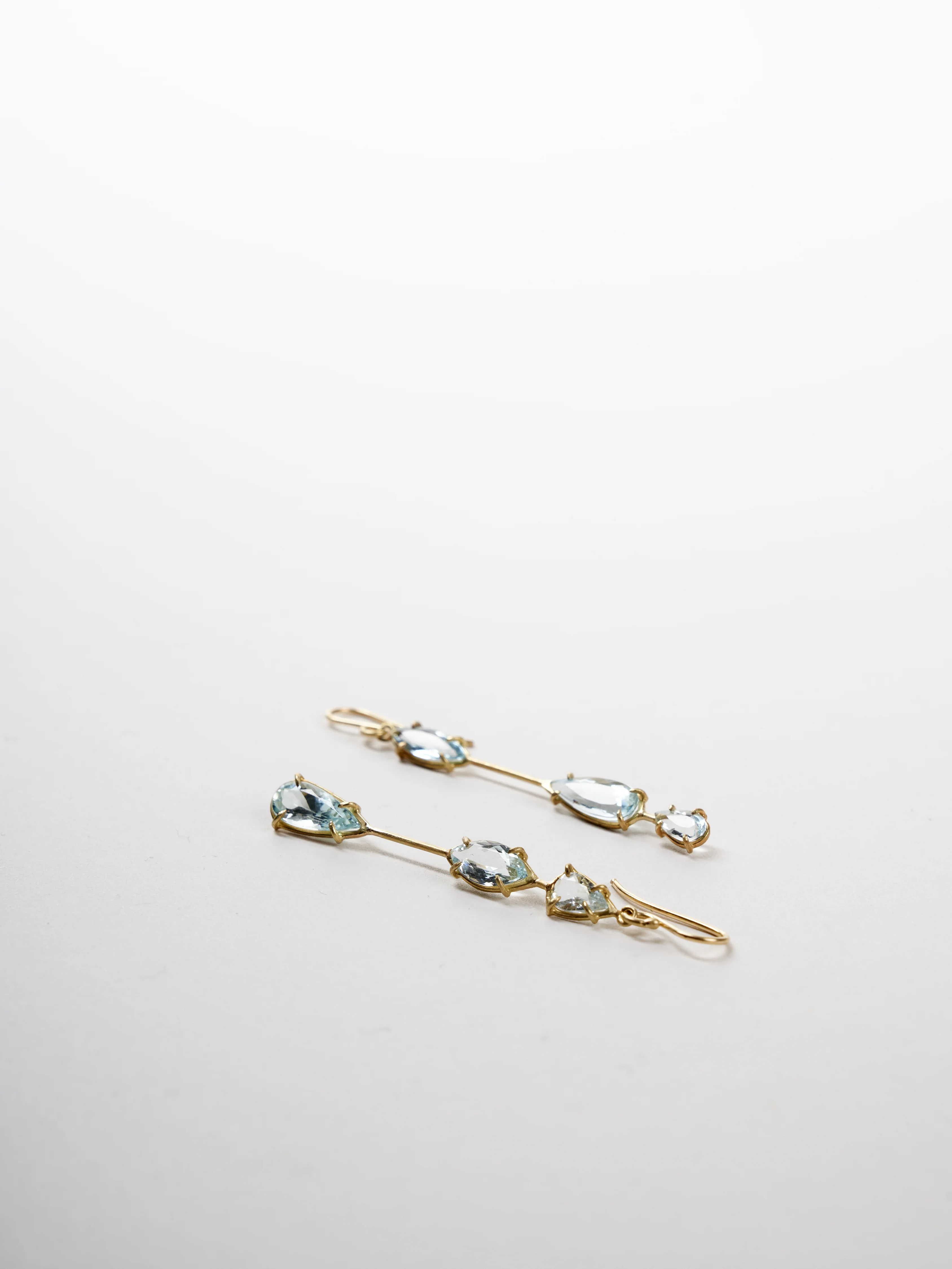 aquamarine matchstick earrings - Image 3