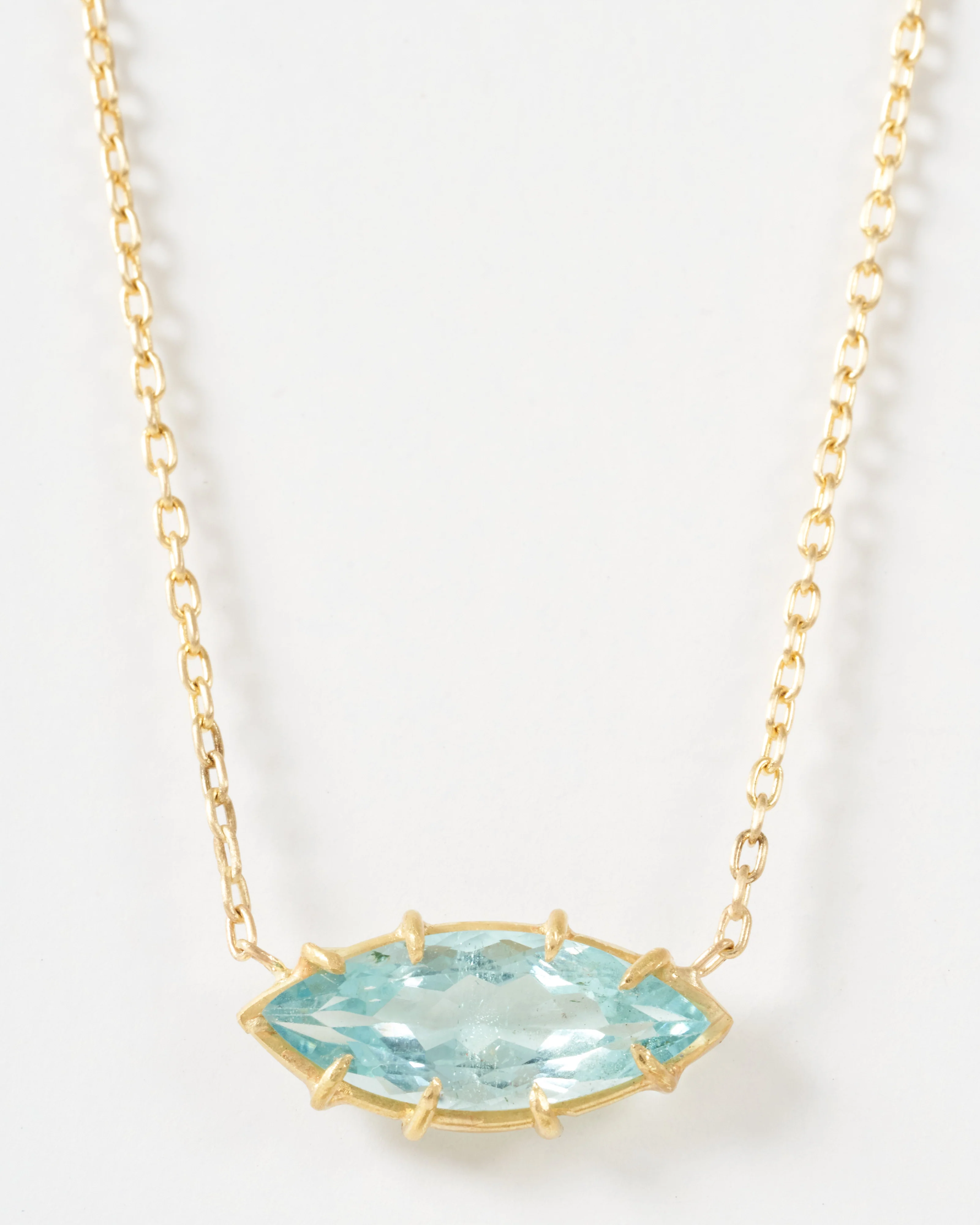 aquamarine 3rd eye necklace - Image 2