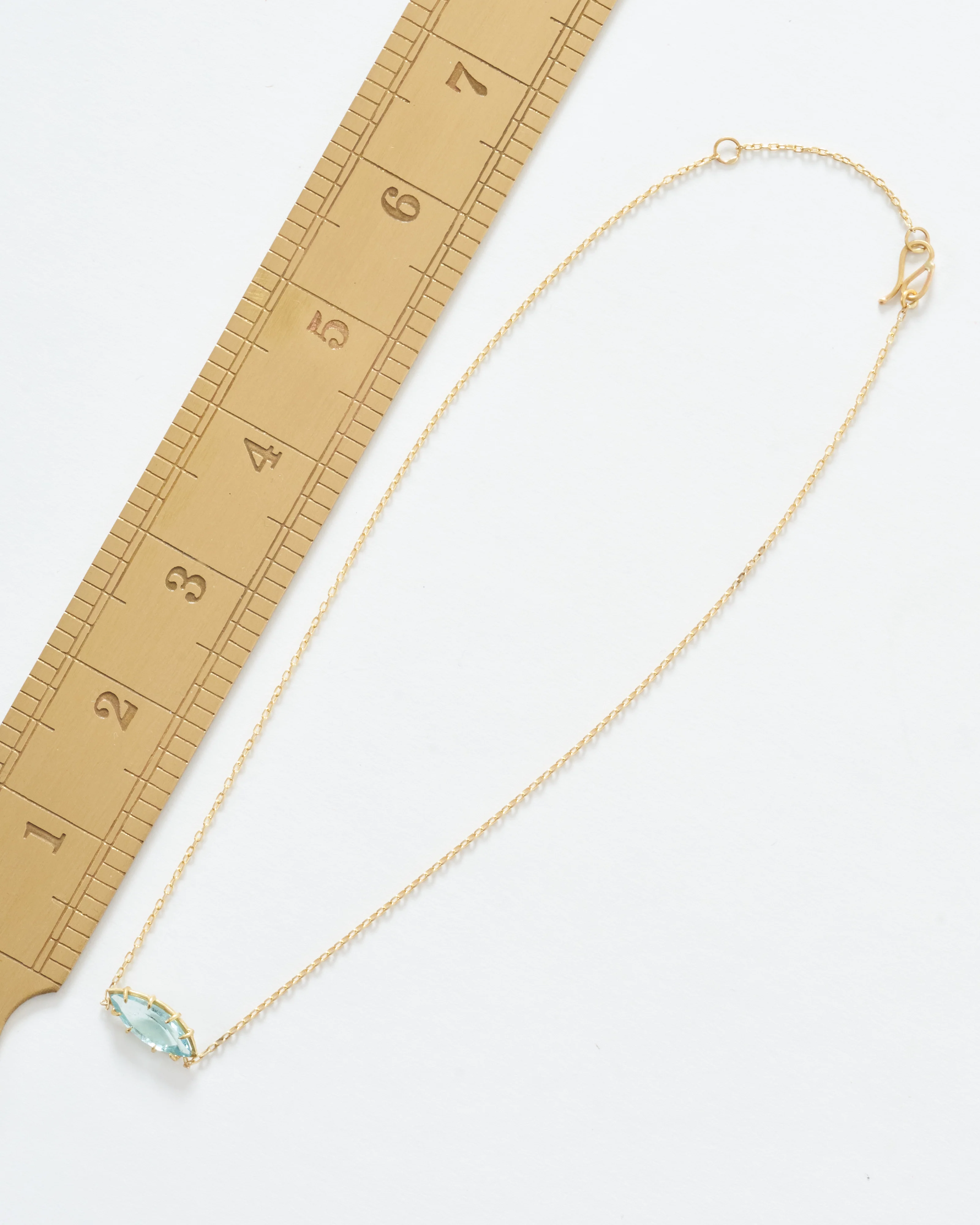 aquamarine 3rd eye necklace - Image 5