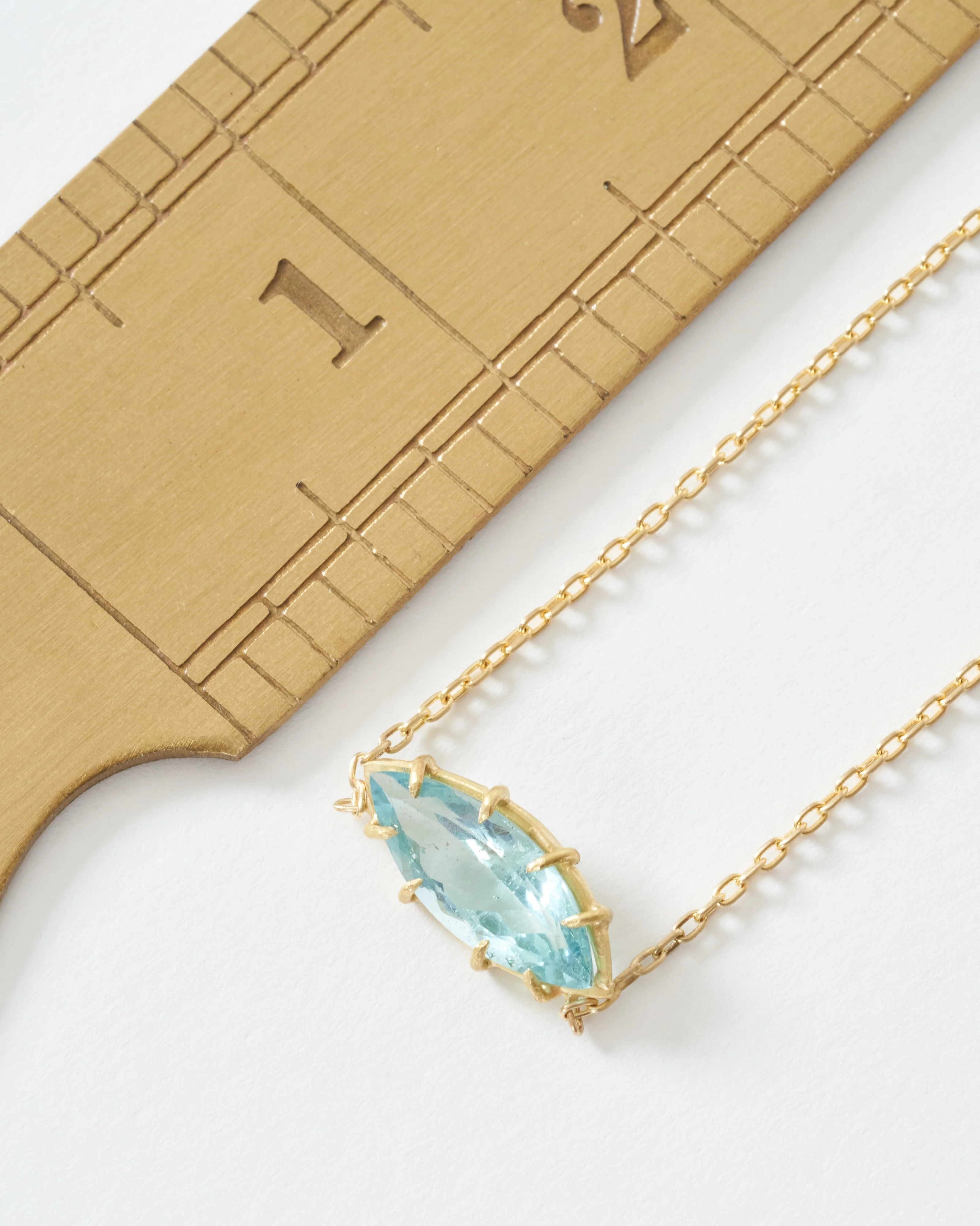 aquamarine 3rd eye necklace - Image 6