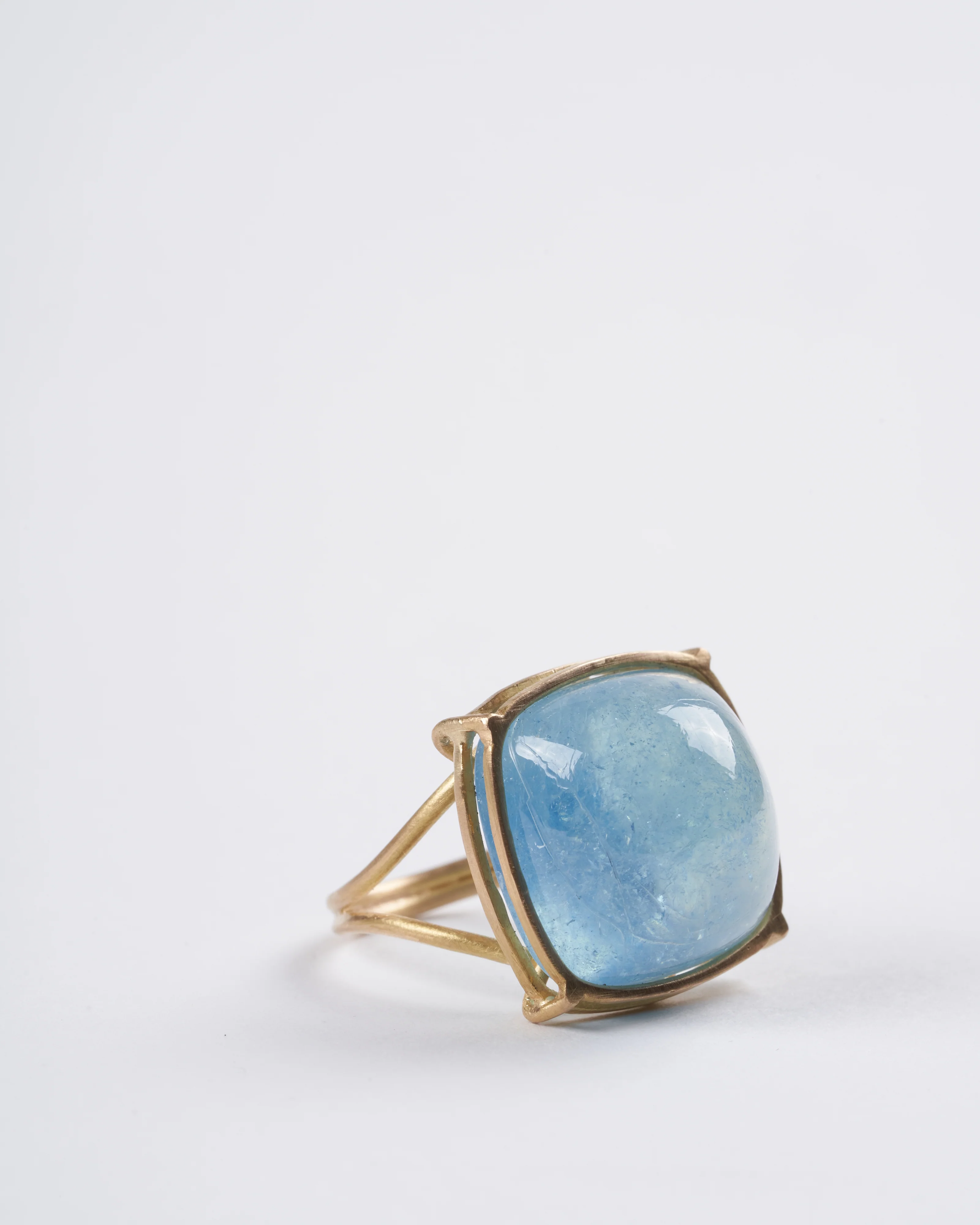 aquamarine cabochon ring