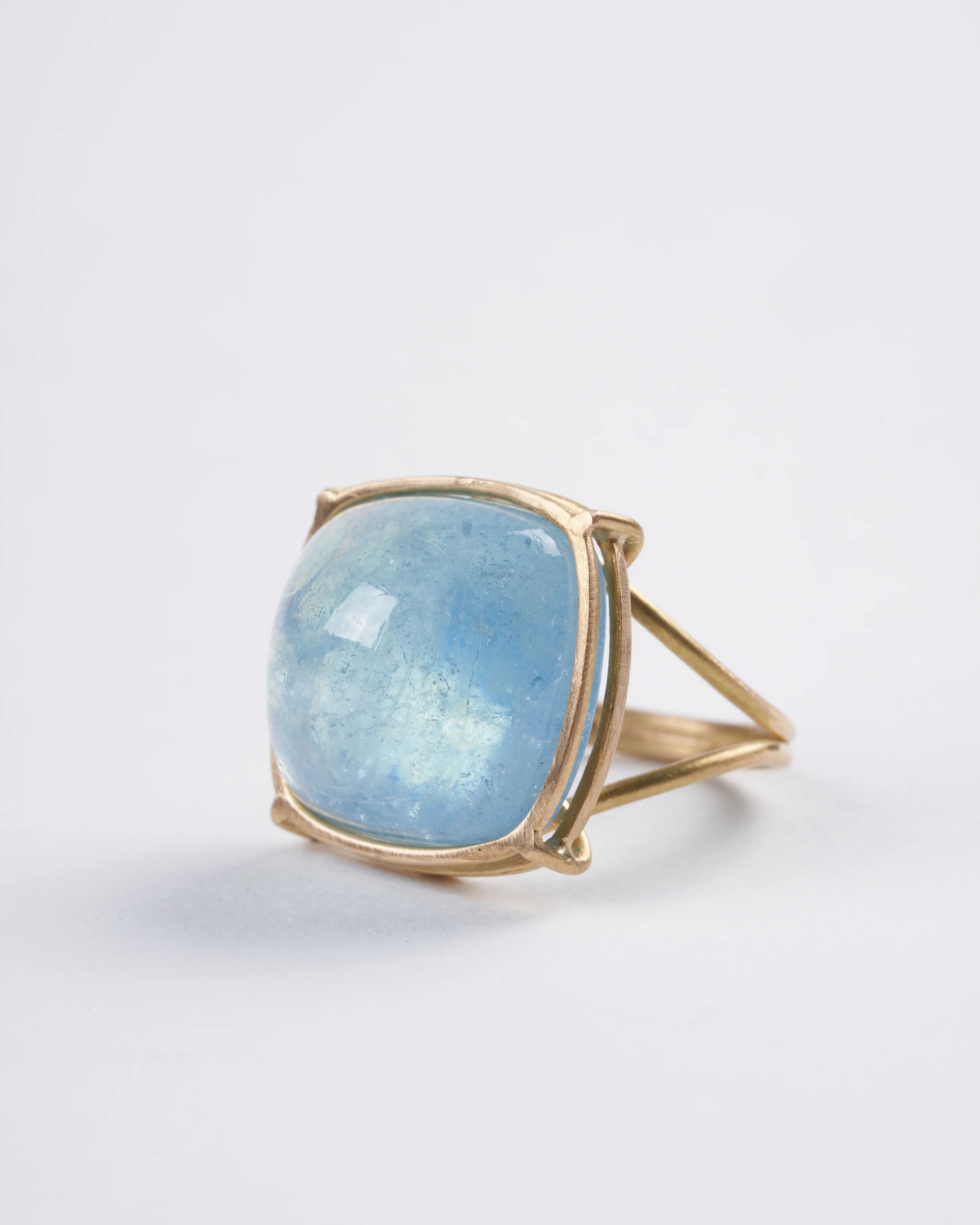 aquamarine cabochon ring - Image 5