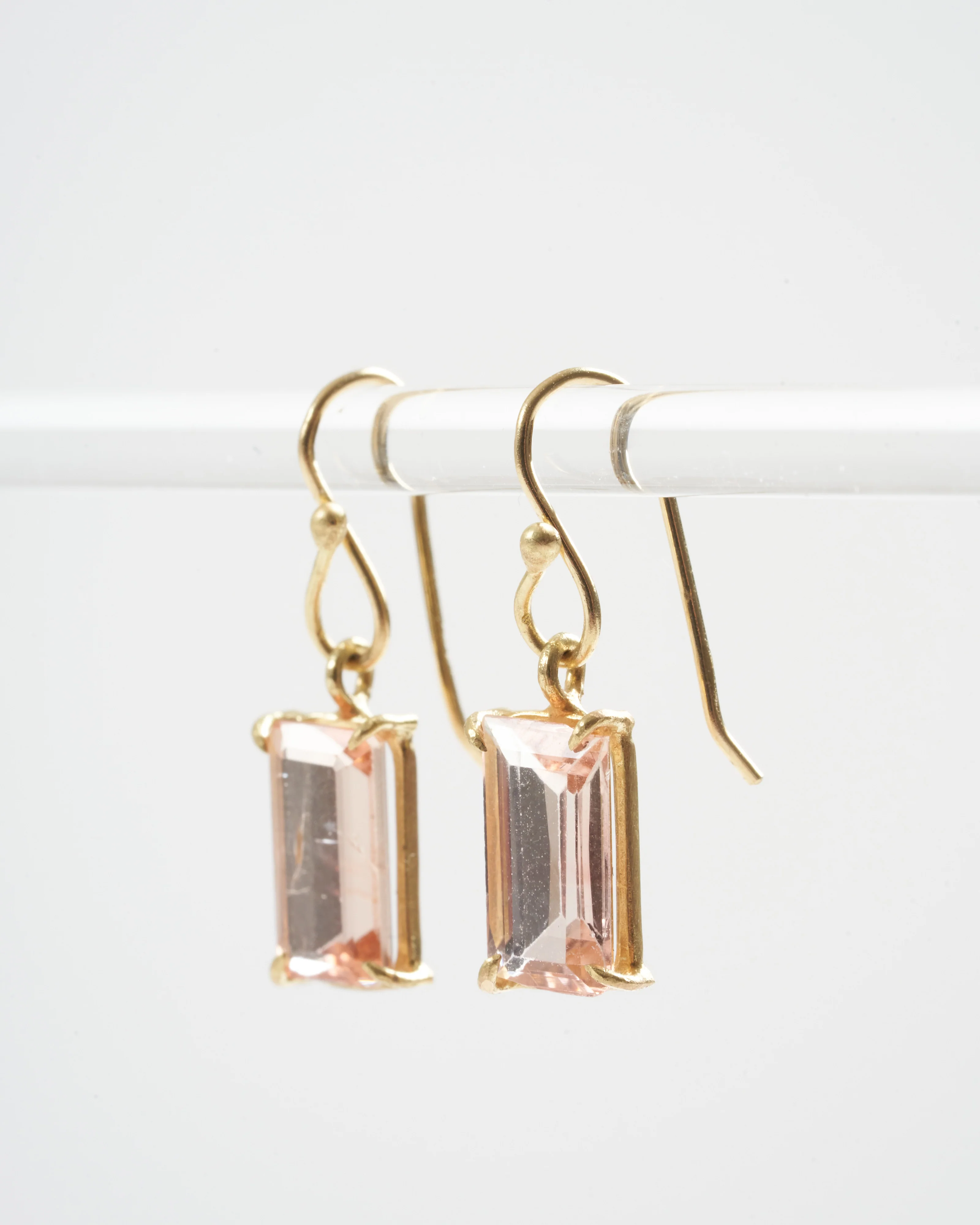 blush tourmaline earrings - blush - Image 2