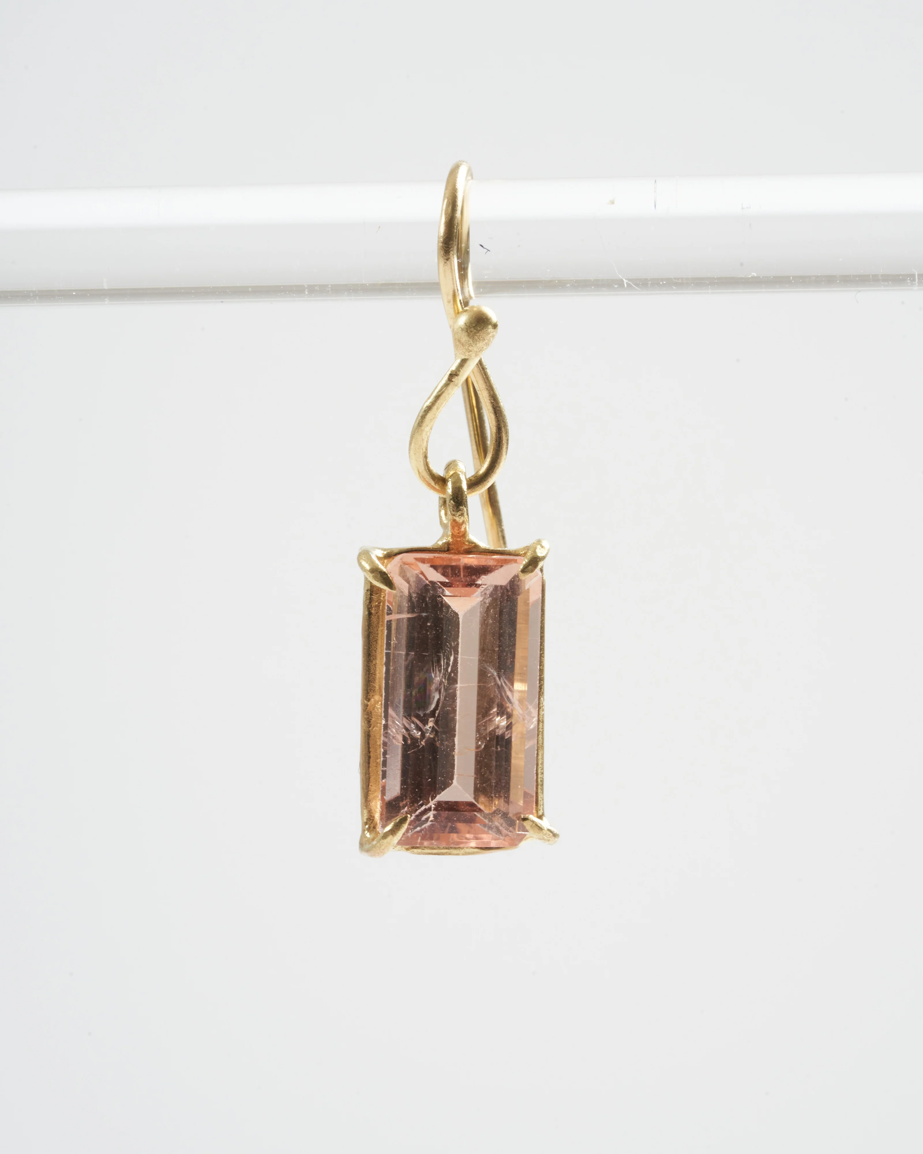 blush tourmaline earrings - blush - Image 3