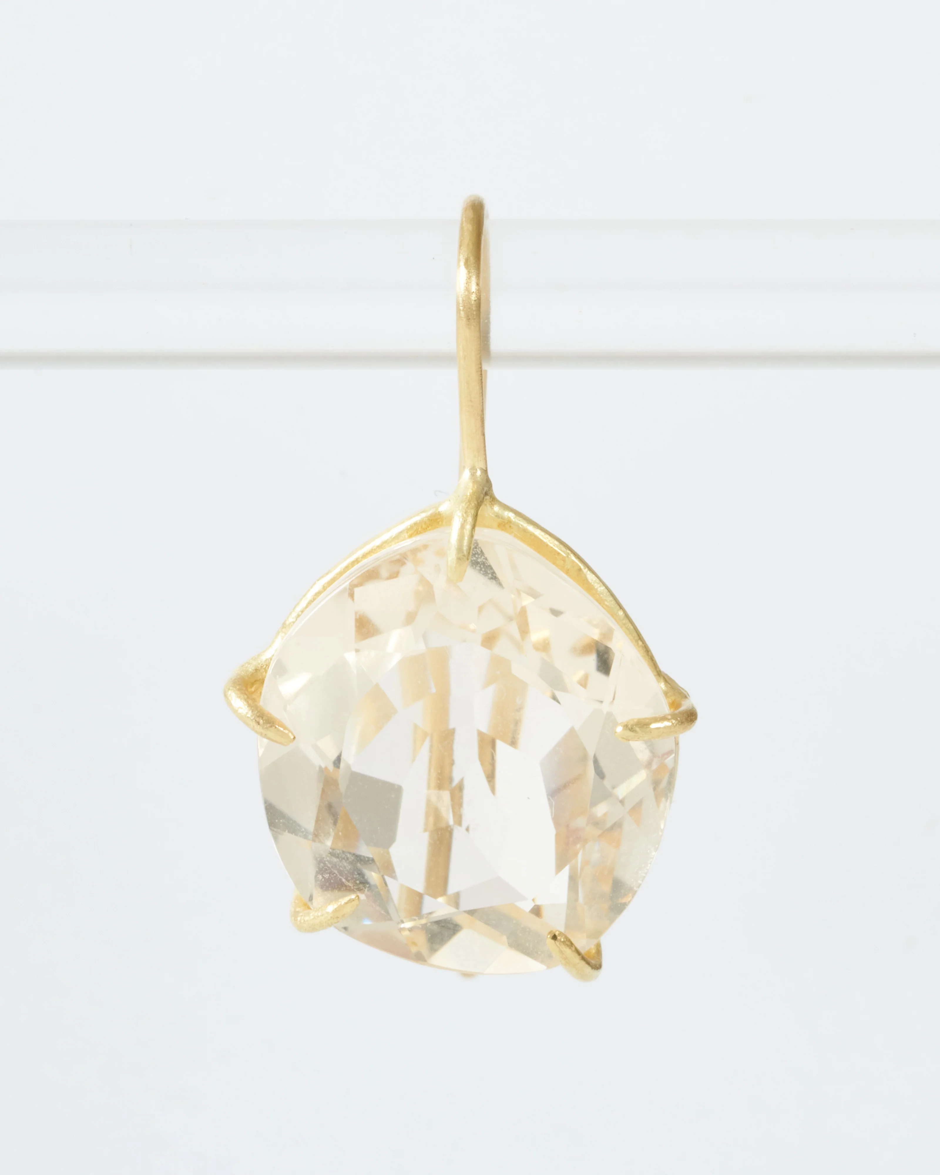champagne citrine petal earrings - Image 4