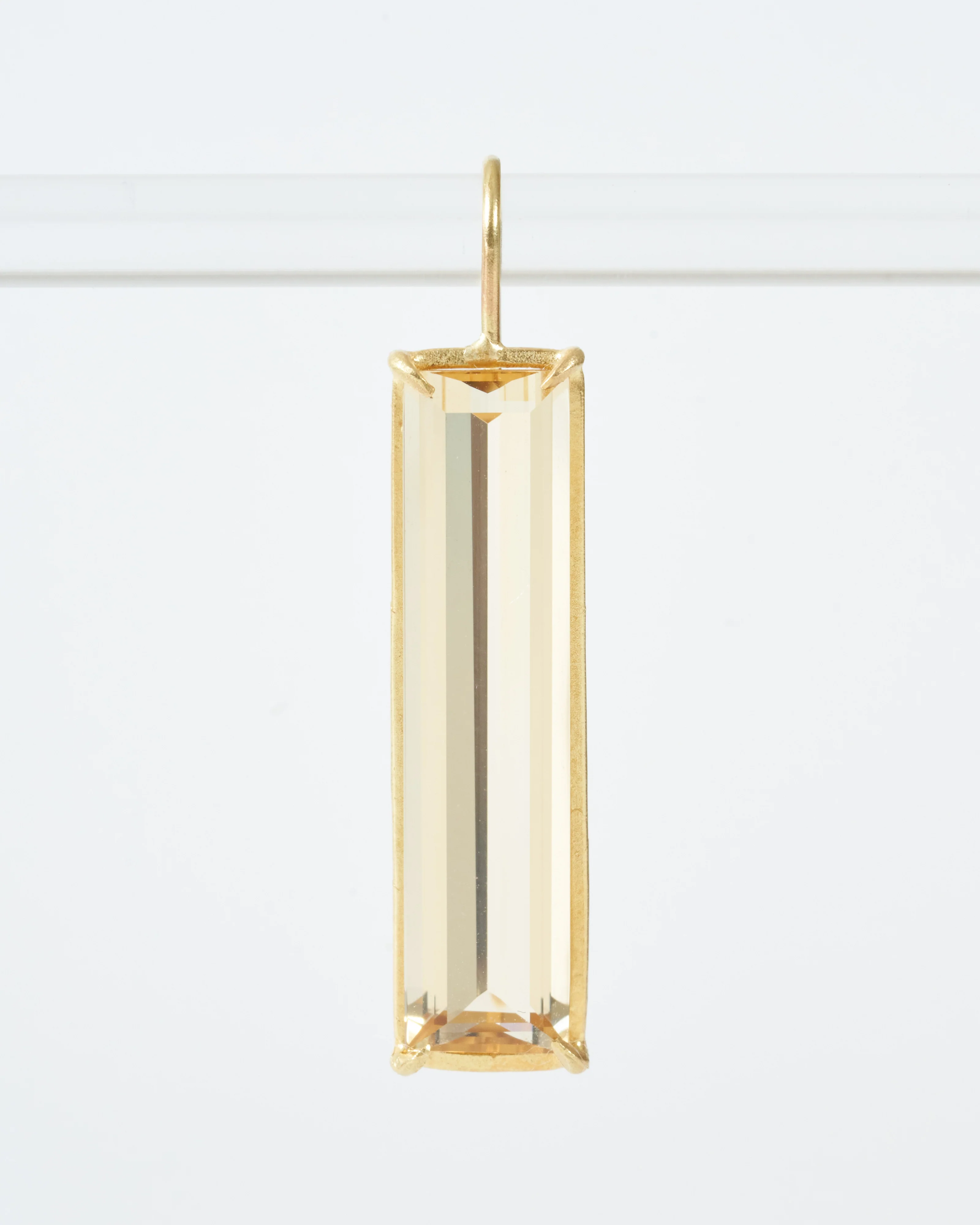 champagne citrine prism earrings - Image 4