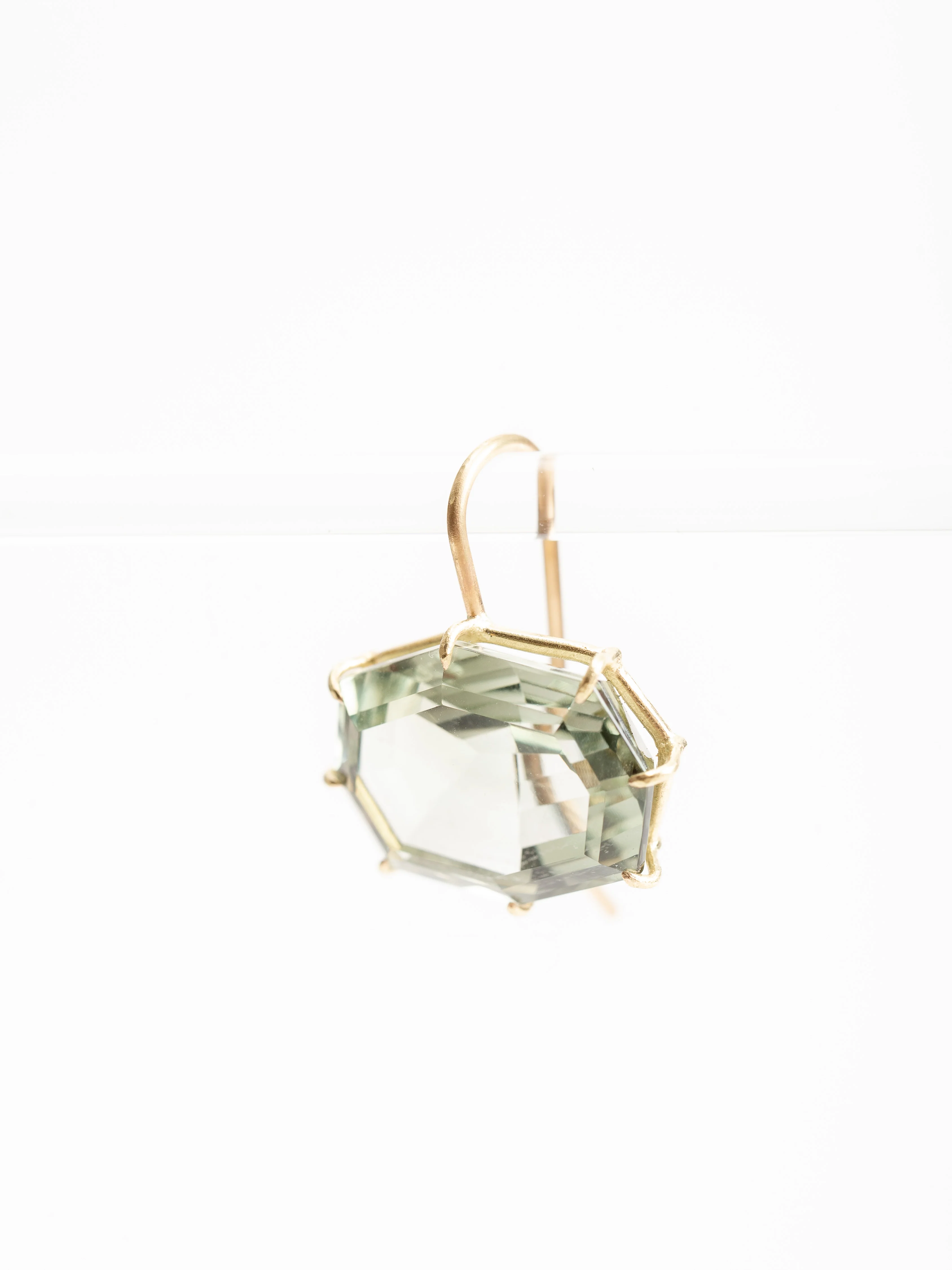 green amethyst earring - Image 3