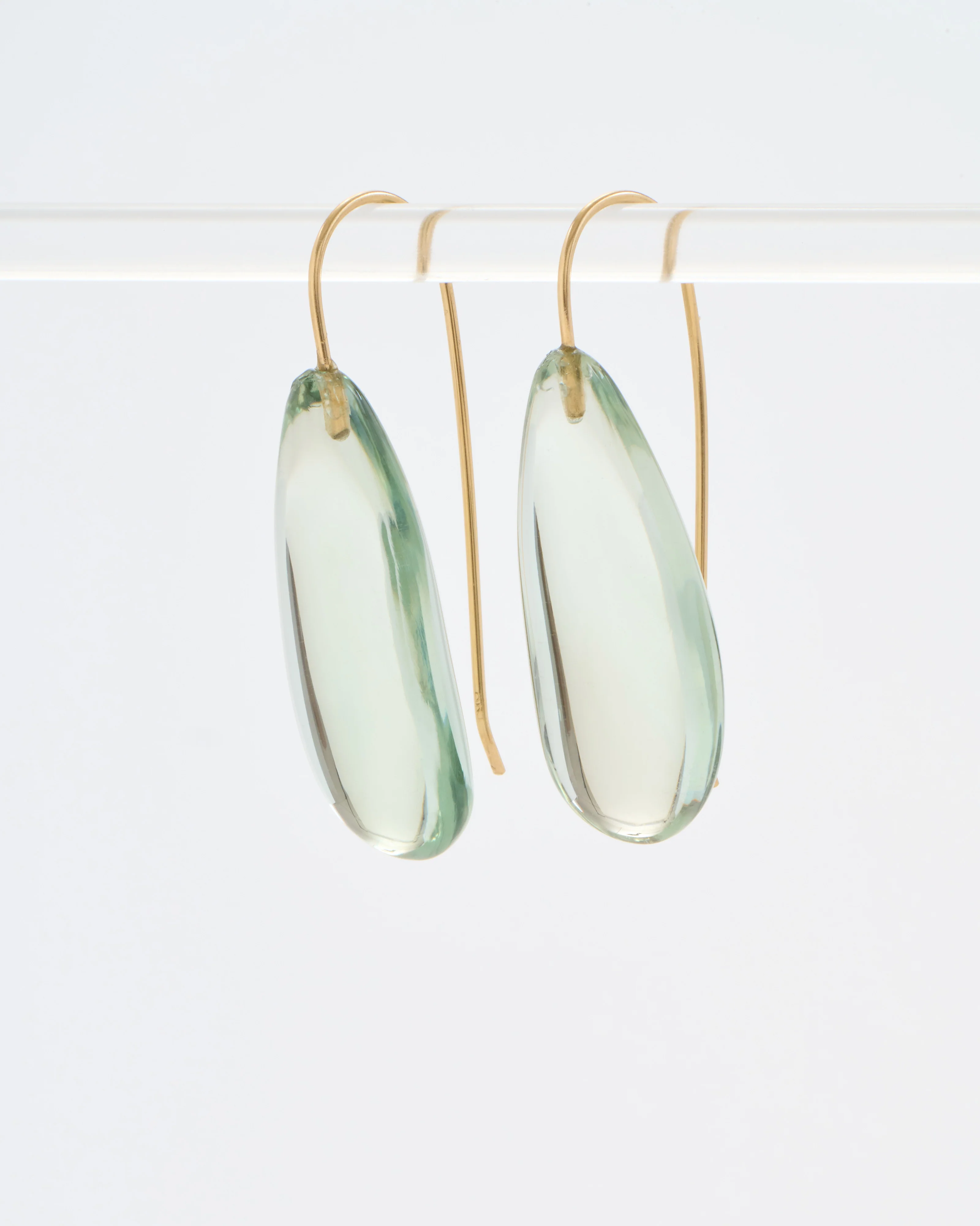 green amethyst pod earrings - Image 3