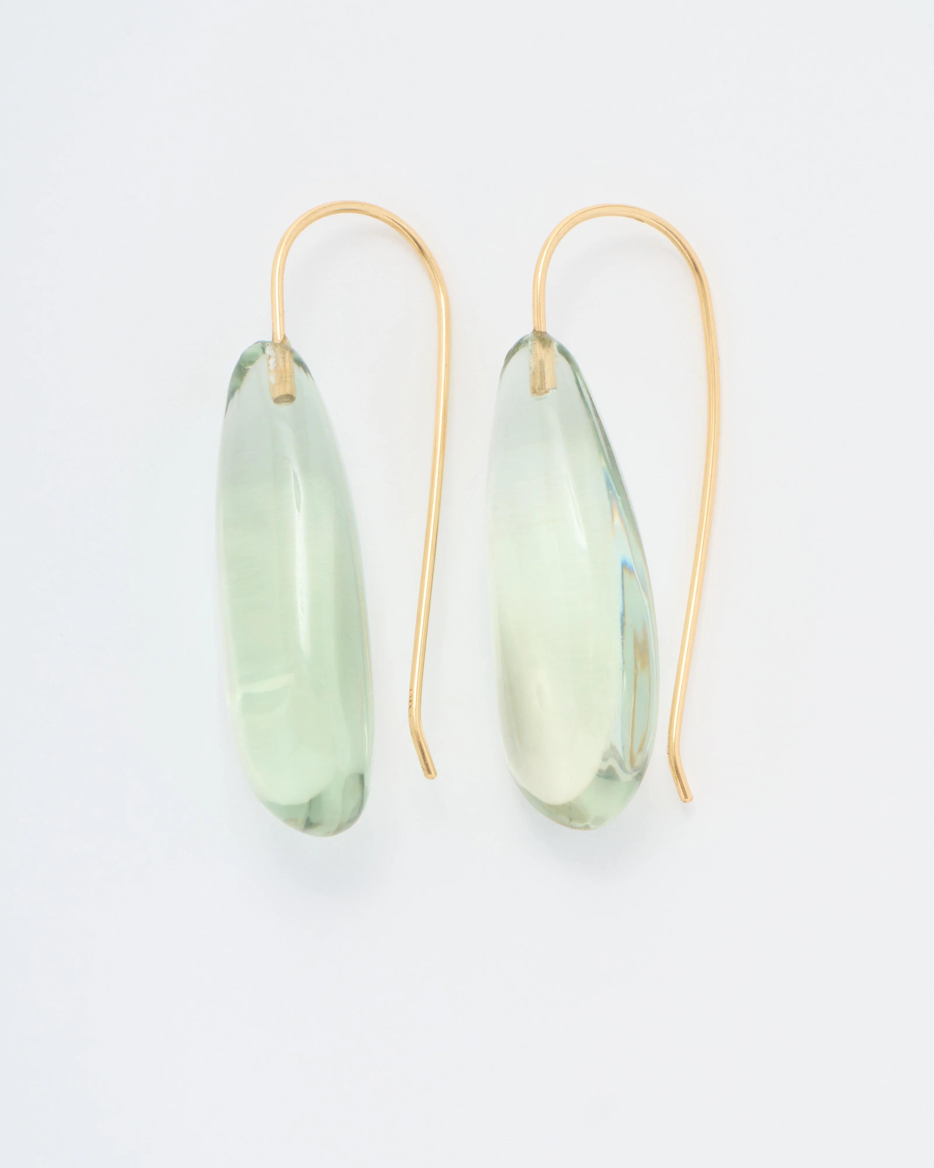 green amethyst pod earrings - Image 4