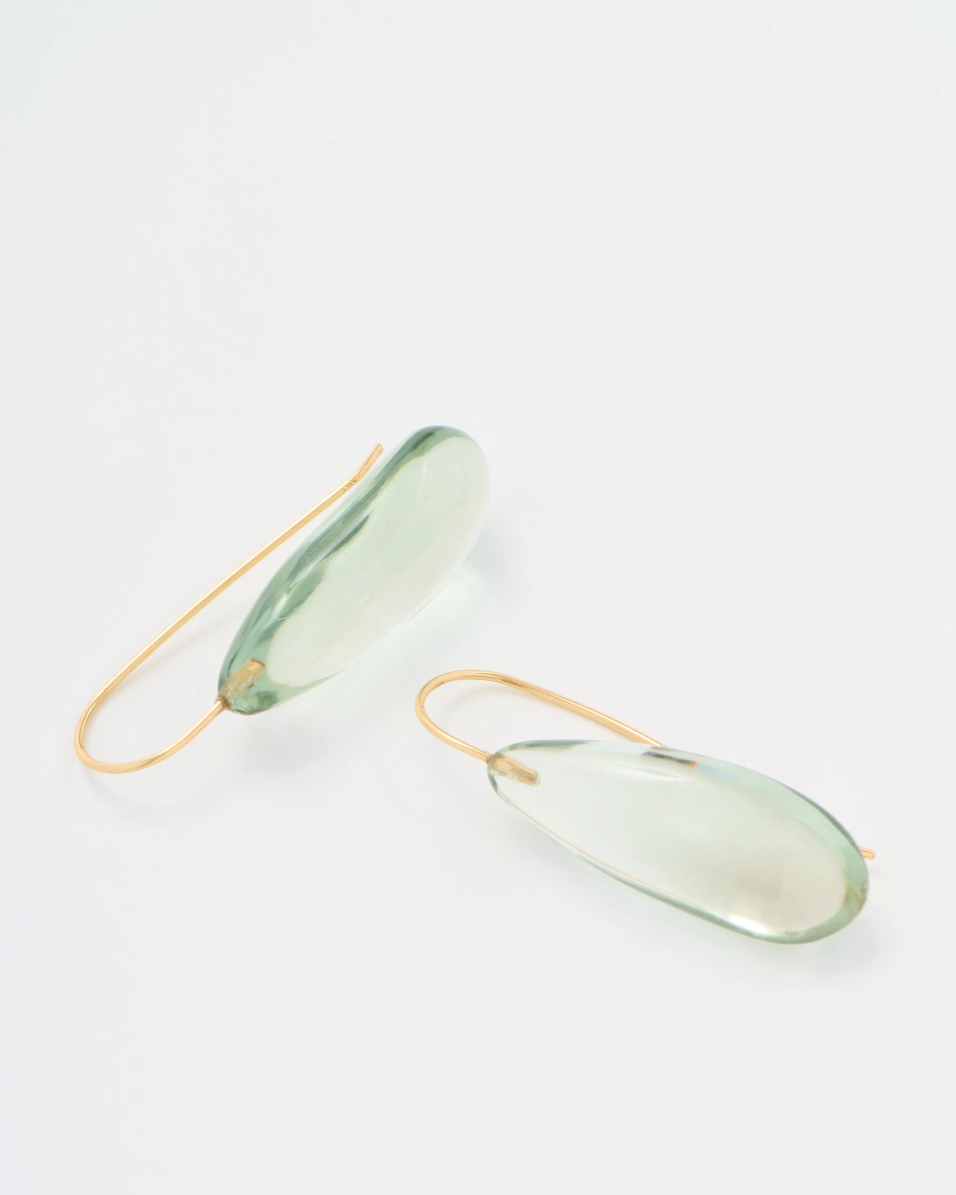 green amethyst pod earrings - Image 5