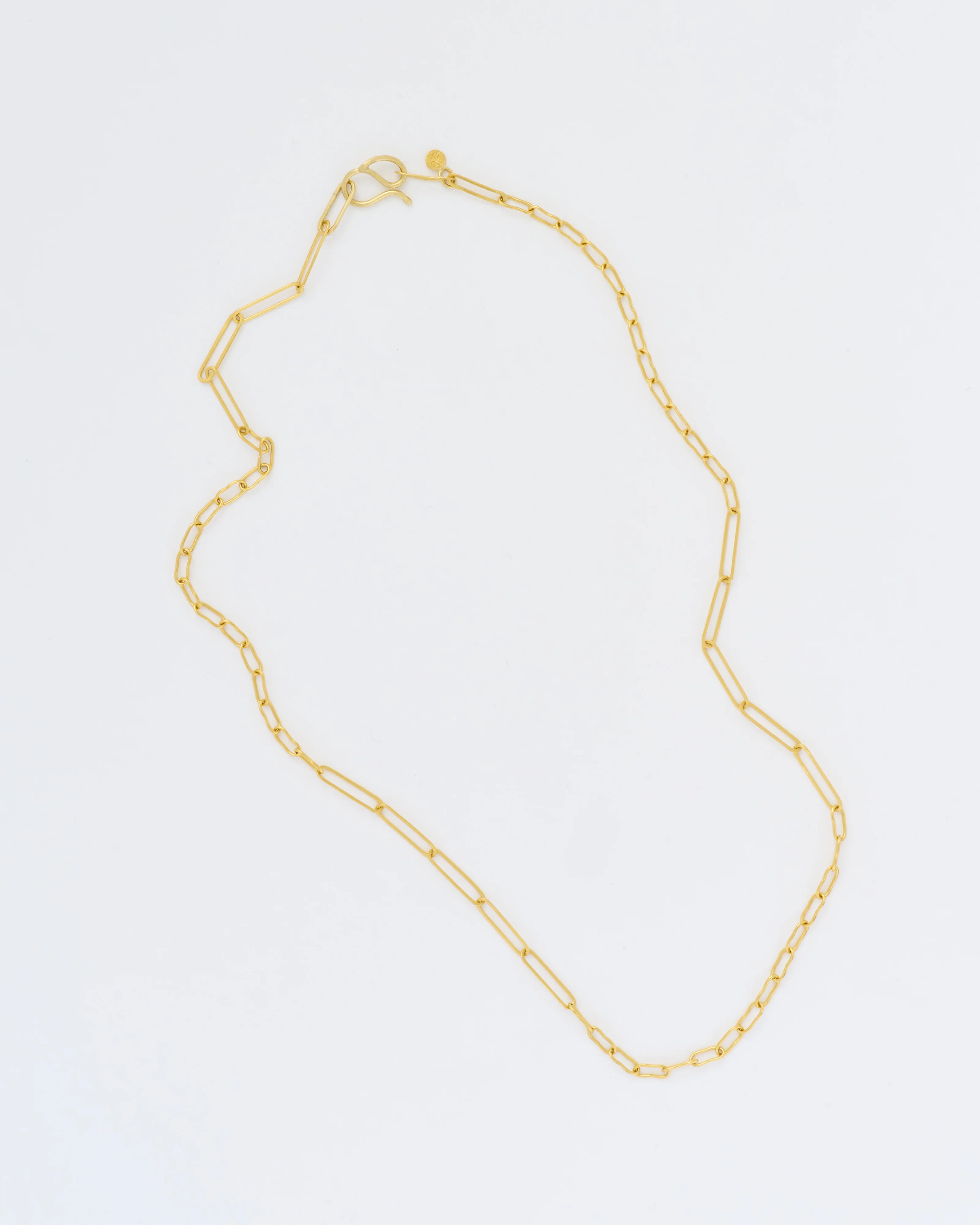 handmade mixed large/small link gold chain - Image 4