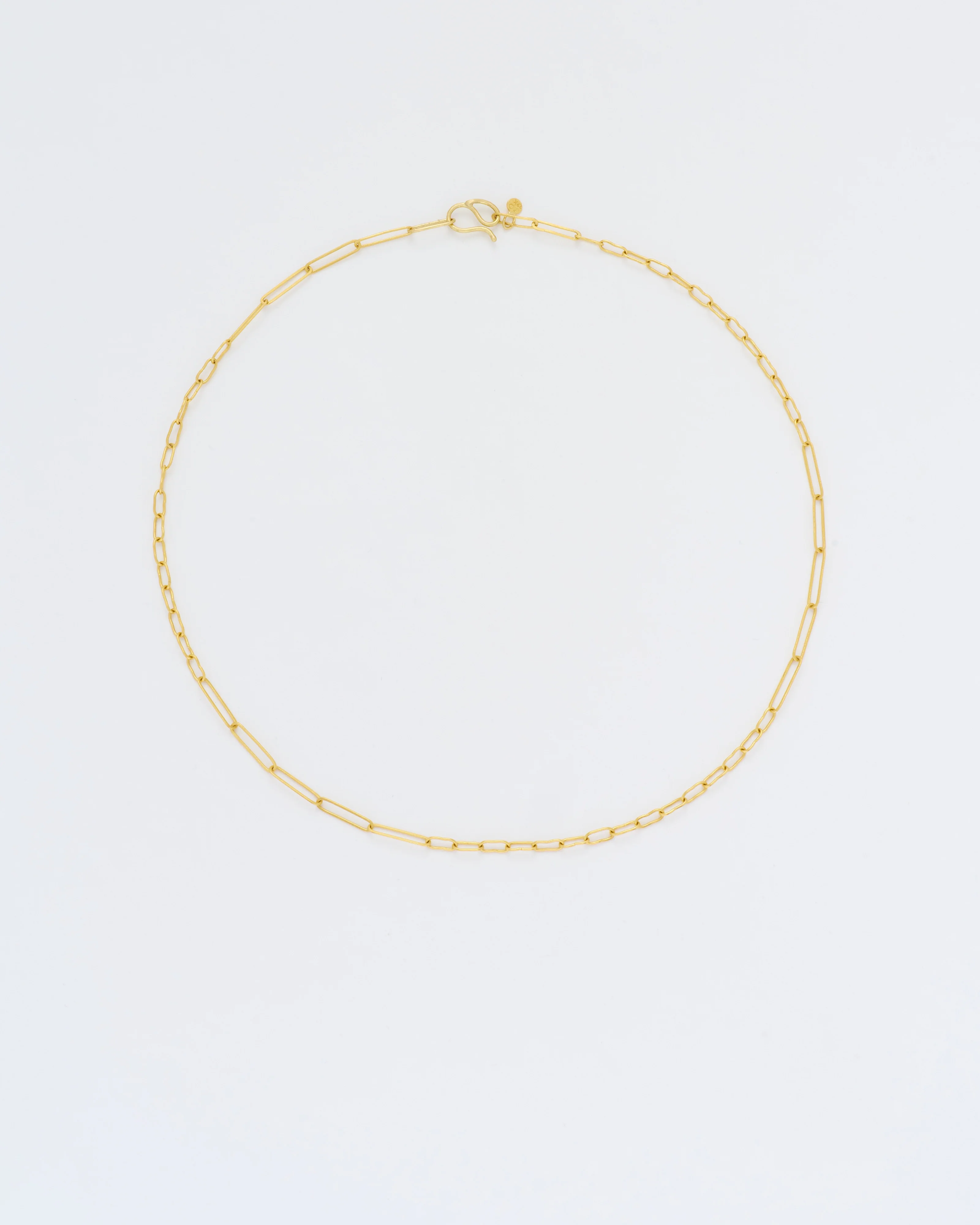 handmade mixed large/small link gold chain - Image 5